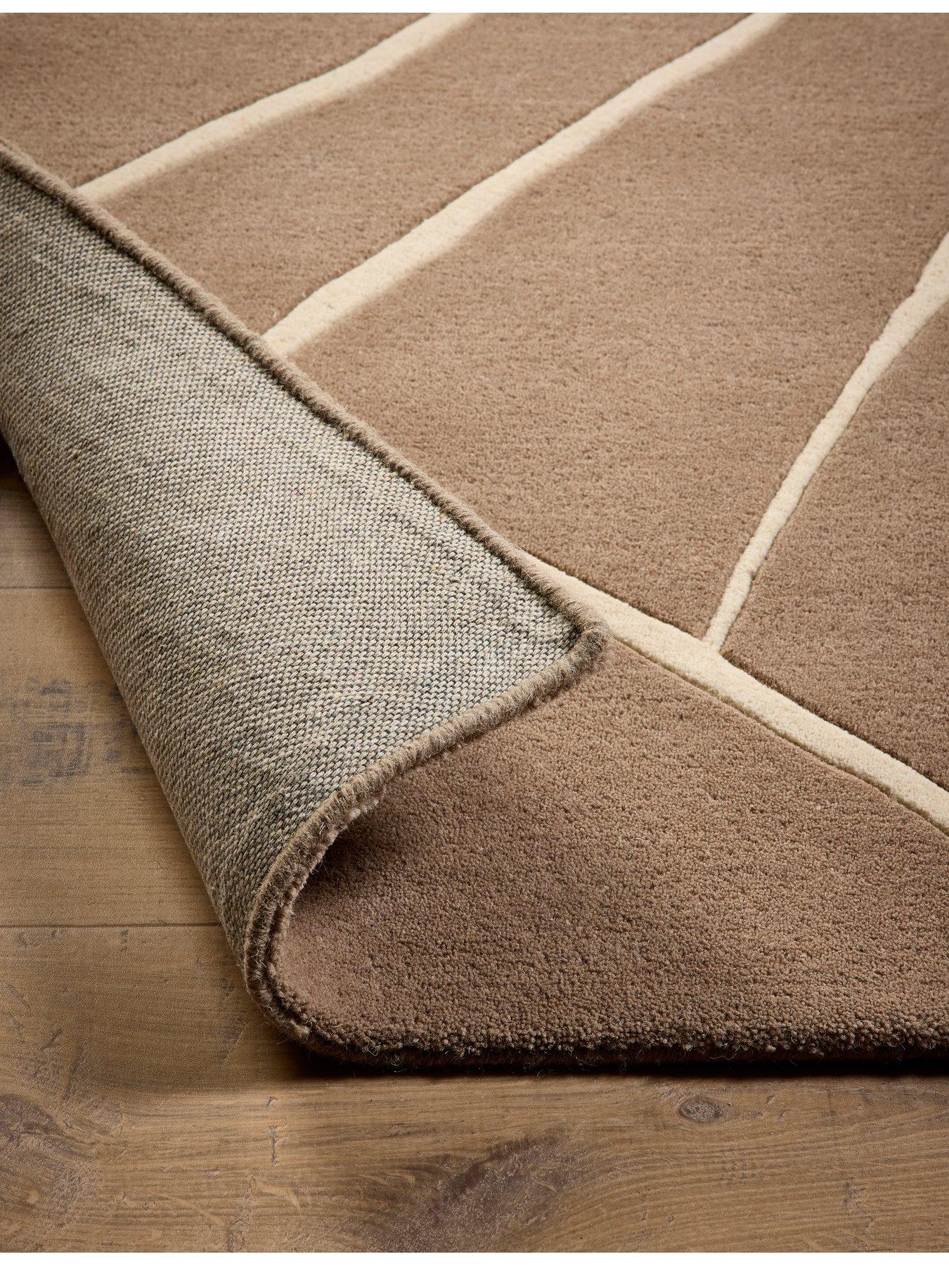 Image 5 of 6 of The Very Collection Kintsugi Taupe Wool Rug