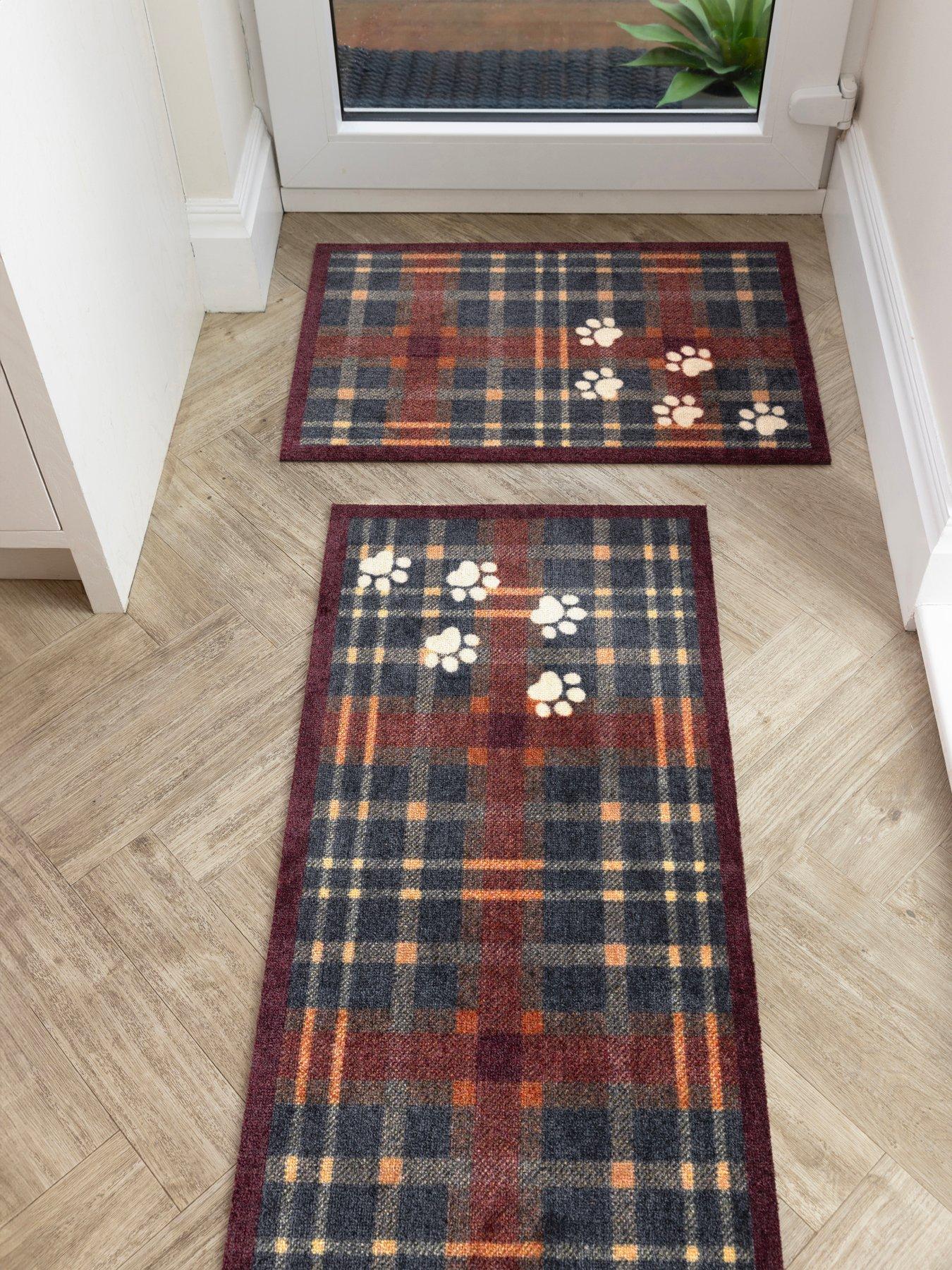 Very Home Plaid Paws Runner - Multi