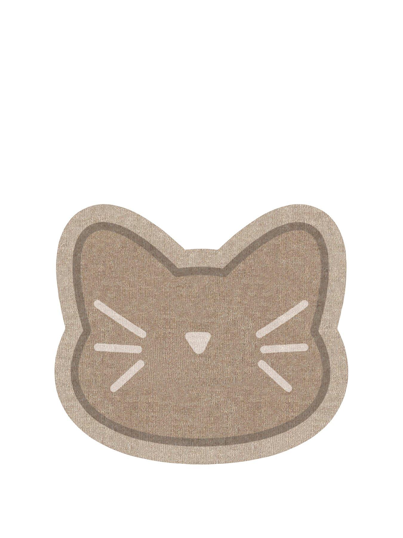 Image 2 of 2 of Very Home Cat Face-Shaped Mat