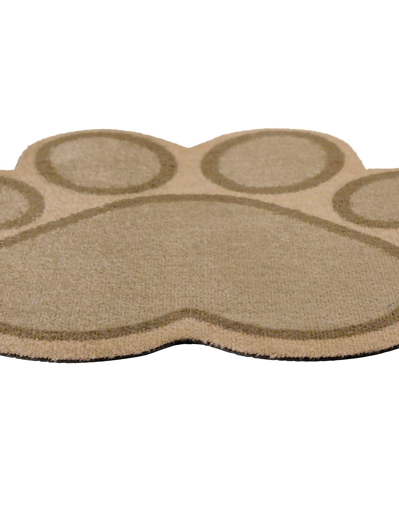 Image 3 of 3 of Very Home Paw-Shaped Mat - Beige