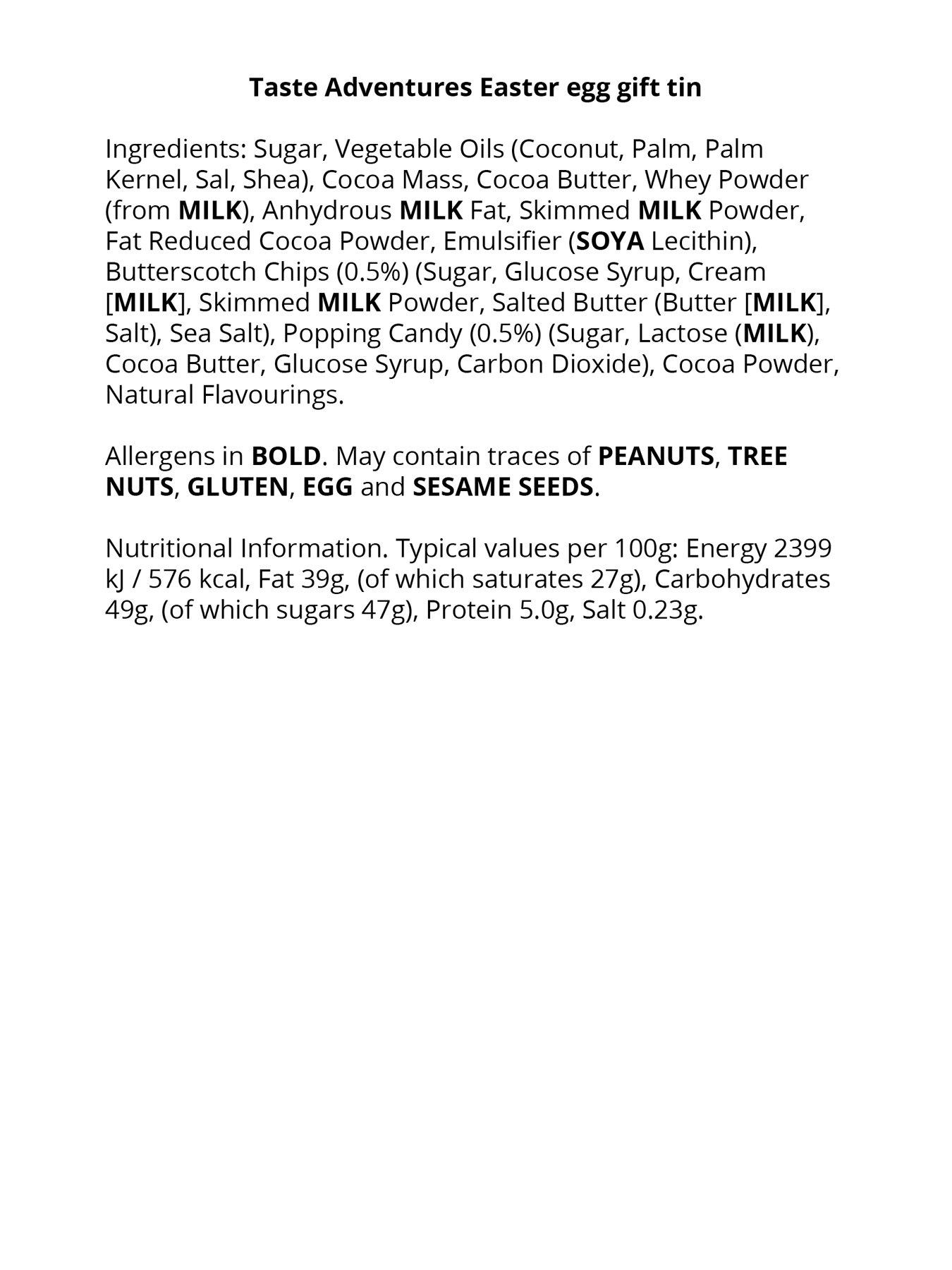 Image 2 of 2 of Monty Bojangles Taste Adventures Easter Egg Gift Tin