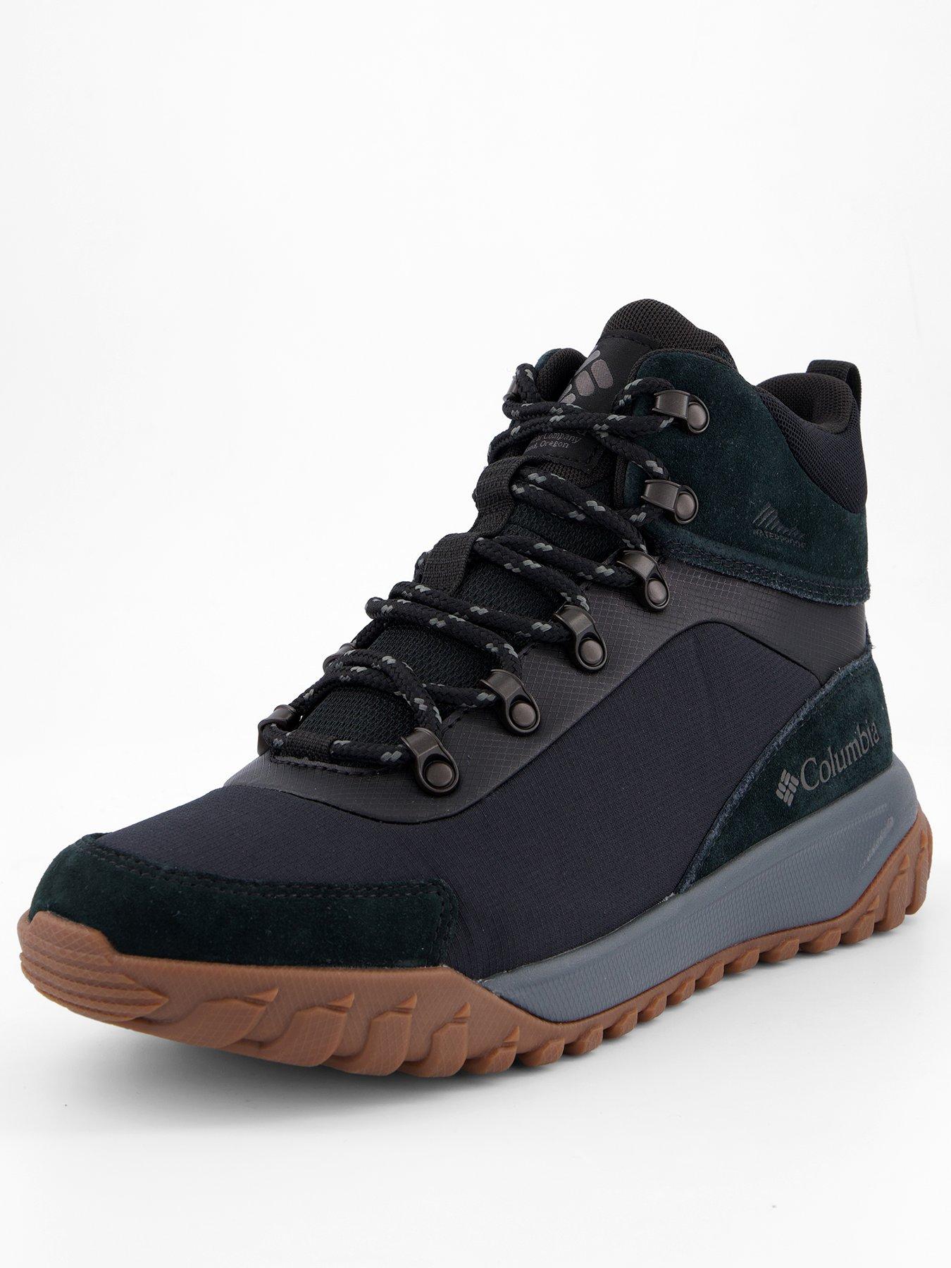 Image 2 of 7 of Columbia Men's Burnsider Waterproof Hiking Boots - Black