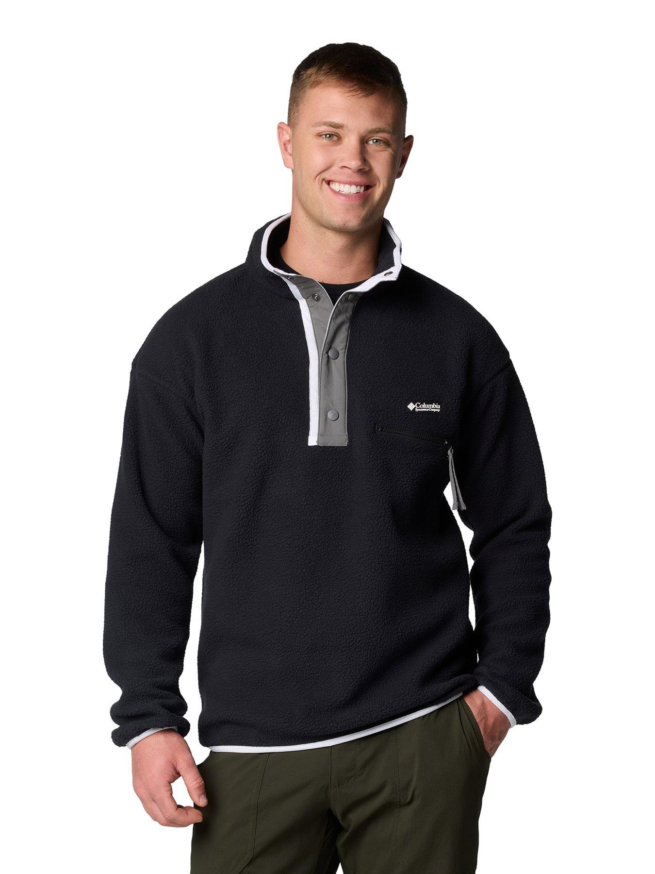 Columbia Men's Helvetia Ii Half Snap Fleece, Black, Size 2Xl, Men