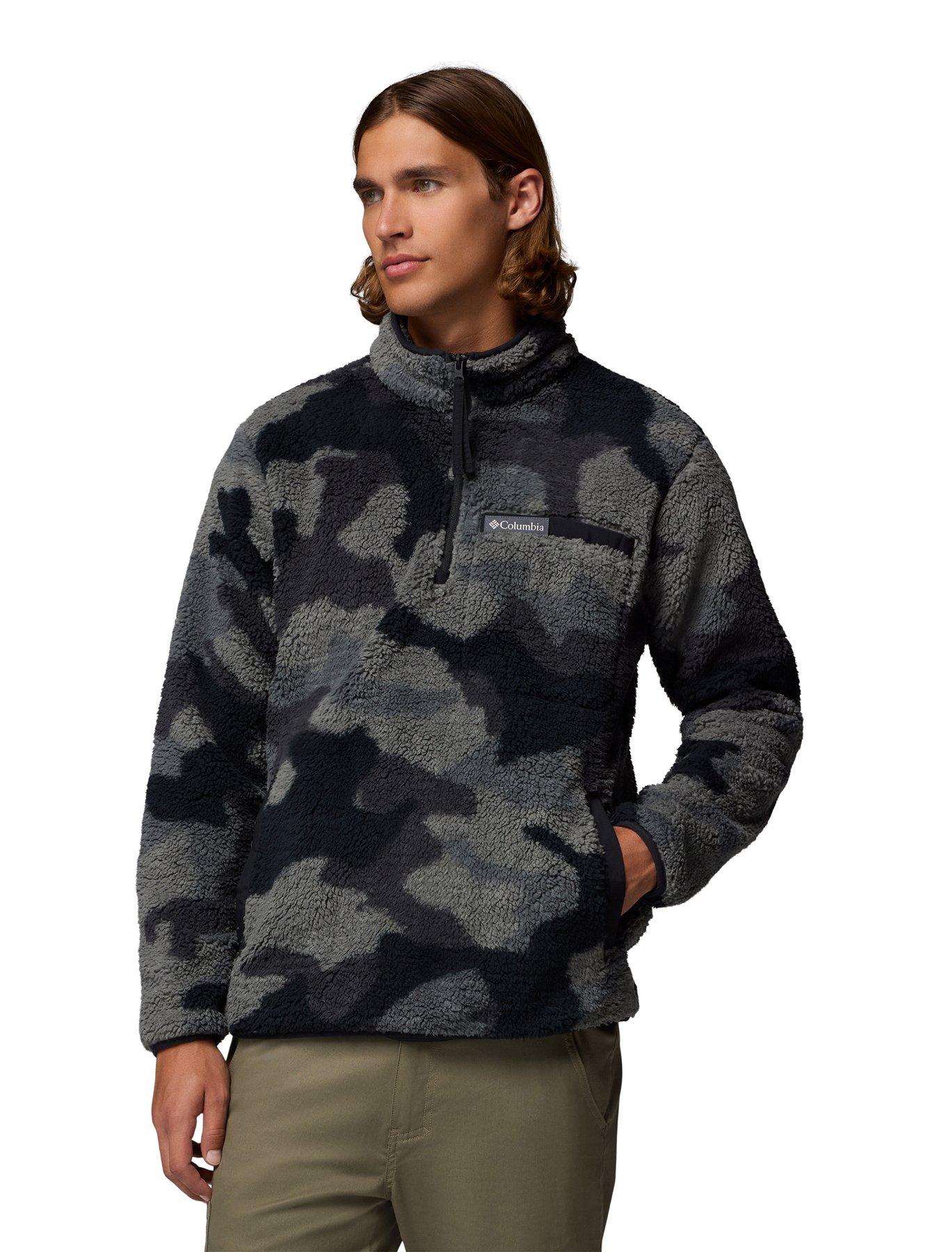 Columbia Men's Rugged Ridge High Pile Half Zip Fleece - Black