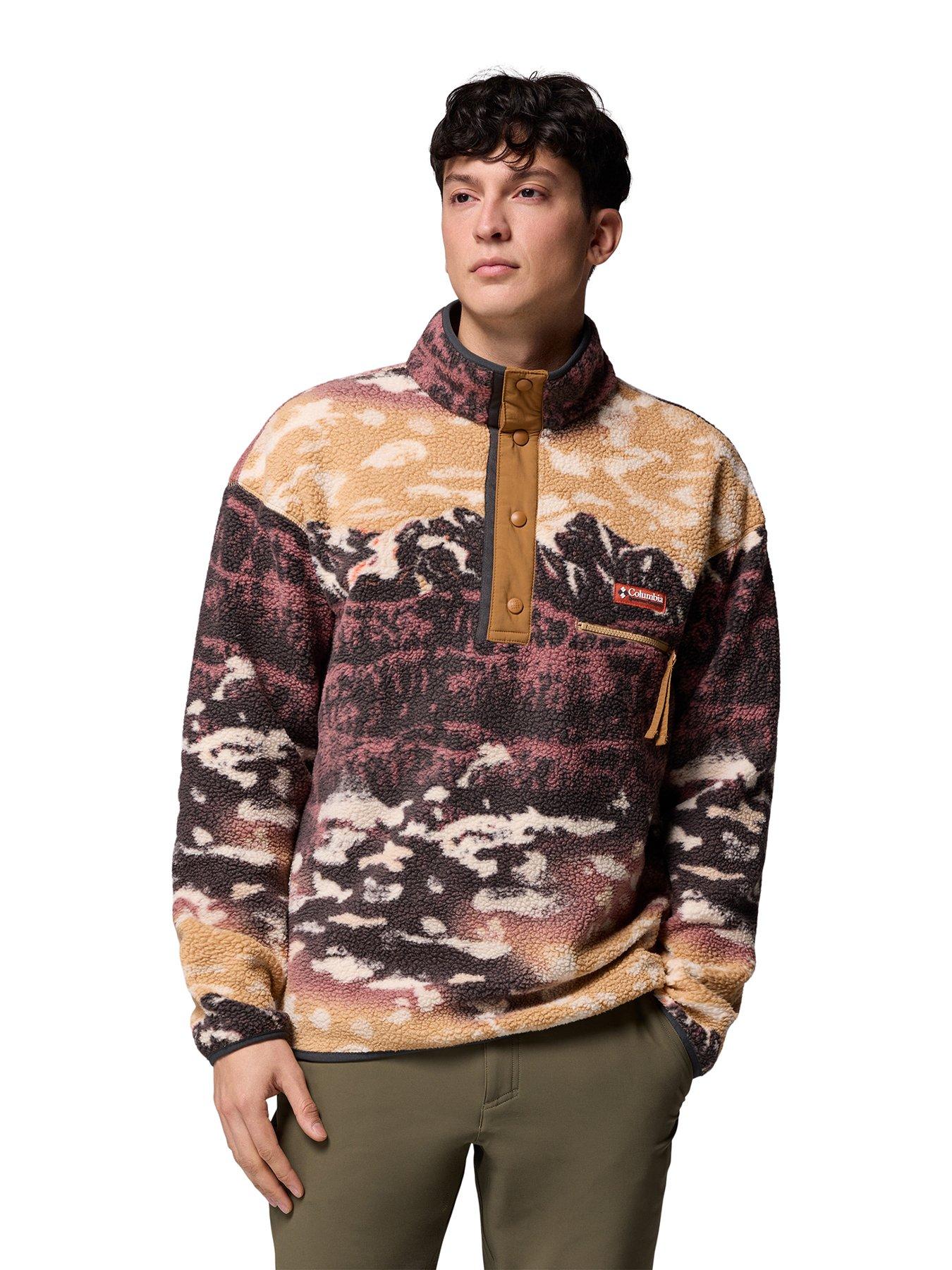 Columbia Men's Helvetia Ii Printed Half Snap Fleece - Brown