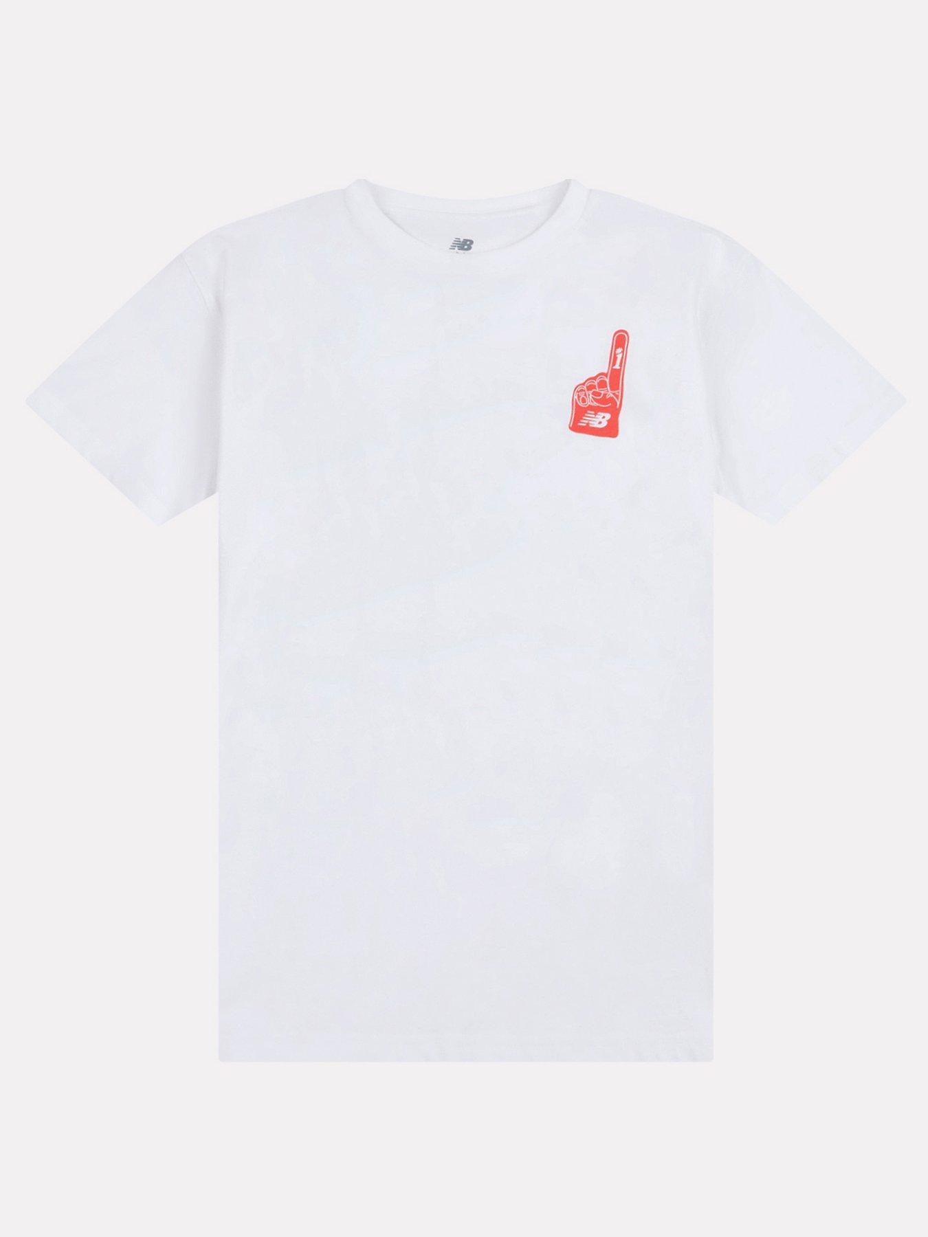 New Balance Junior Boys Stadium Concession Graphic T-Shirt - White