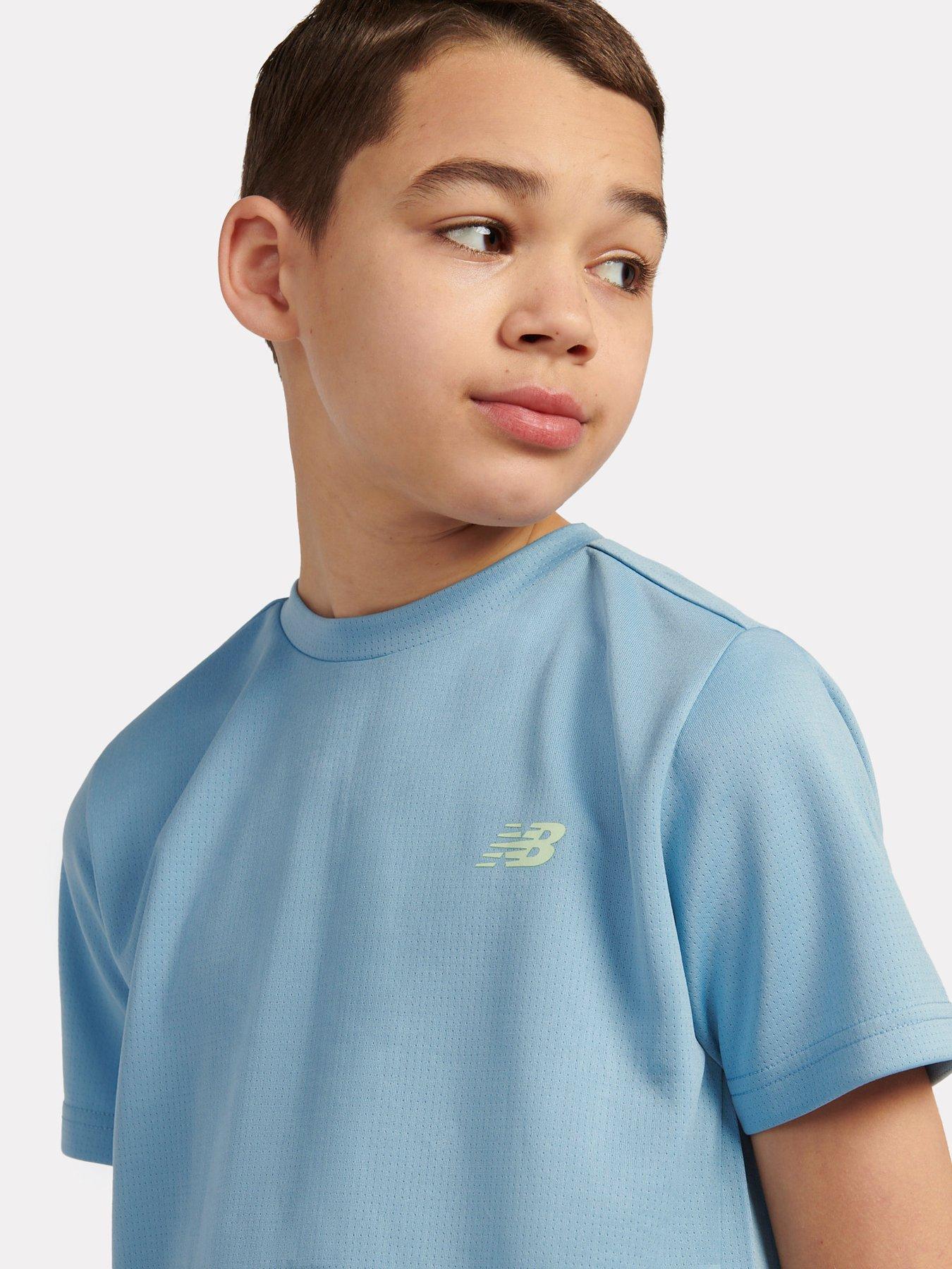 New Balance Junior Boys Athletic T-Shirt - Blue
