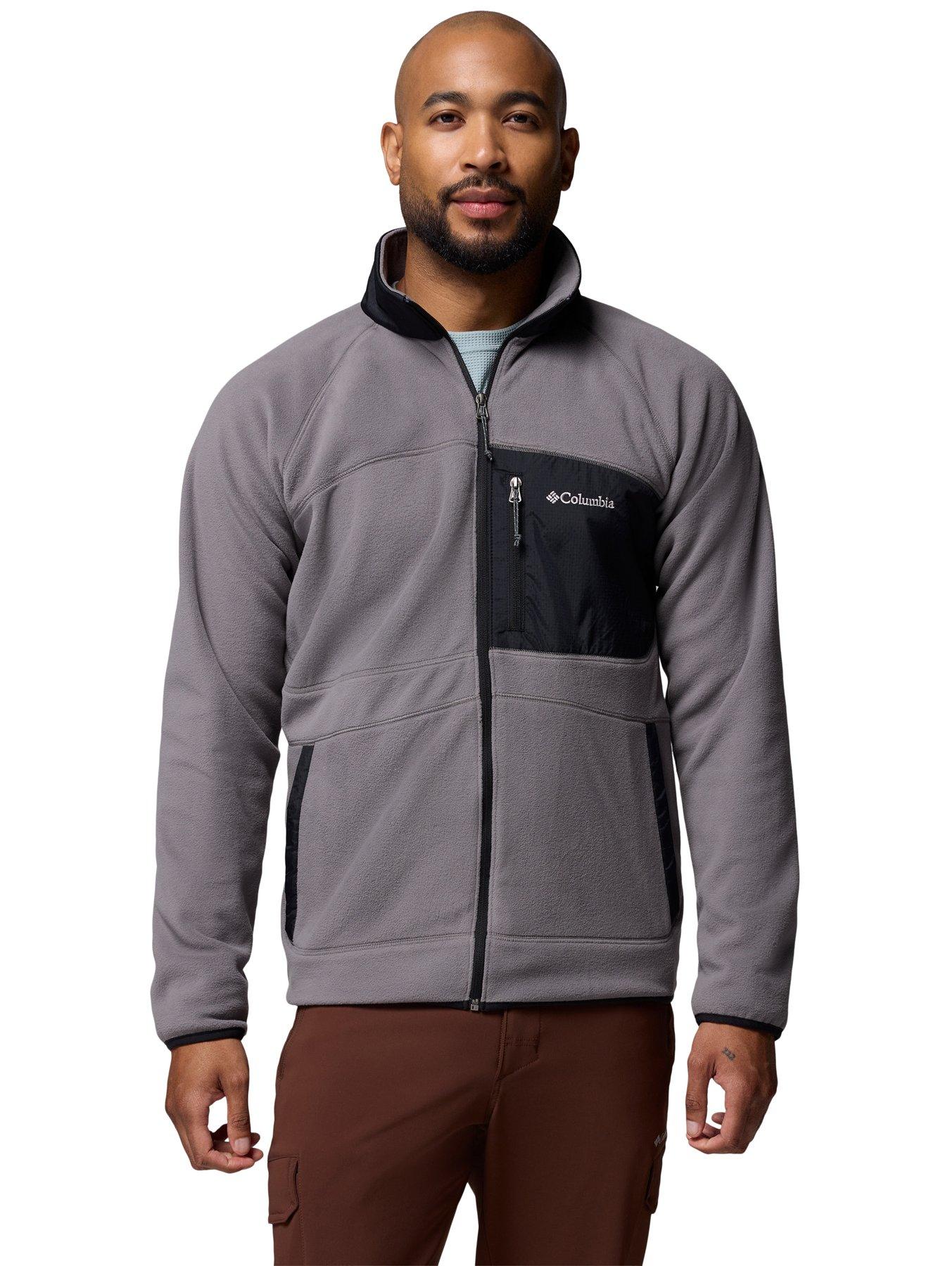 Columbia Men's Fast Trek Overlay Full Zip Fleece - Grey