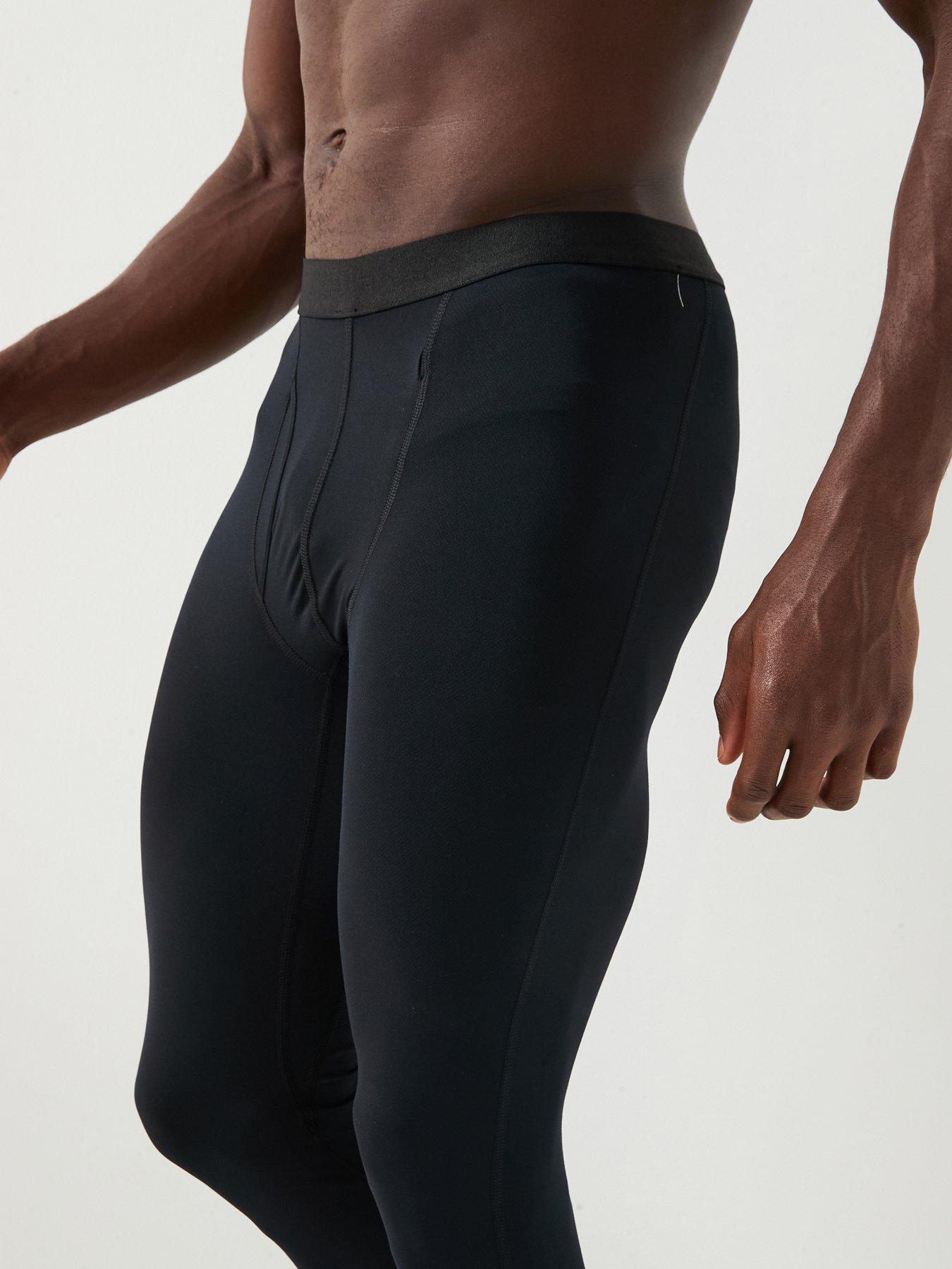 Image 6 of 6 of Columbia Men's Midweight Stretch Tight Base Layer- Black