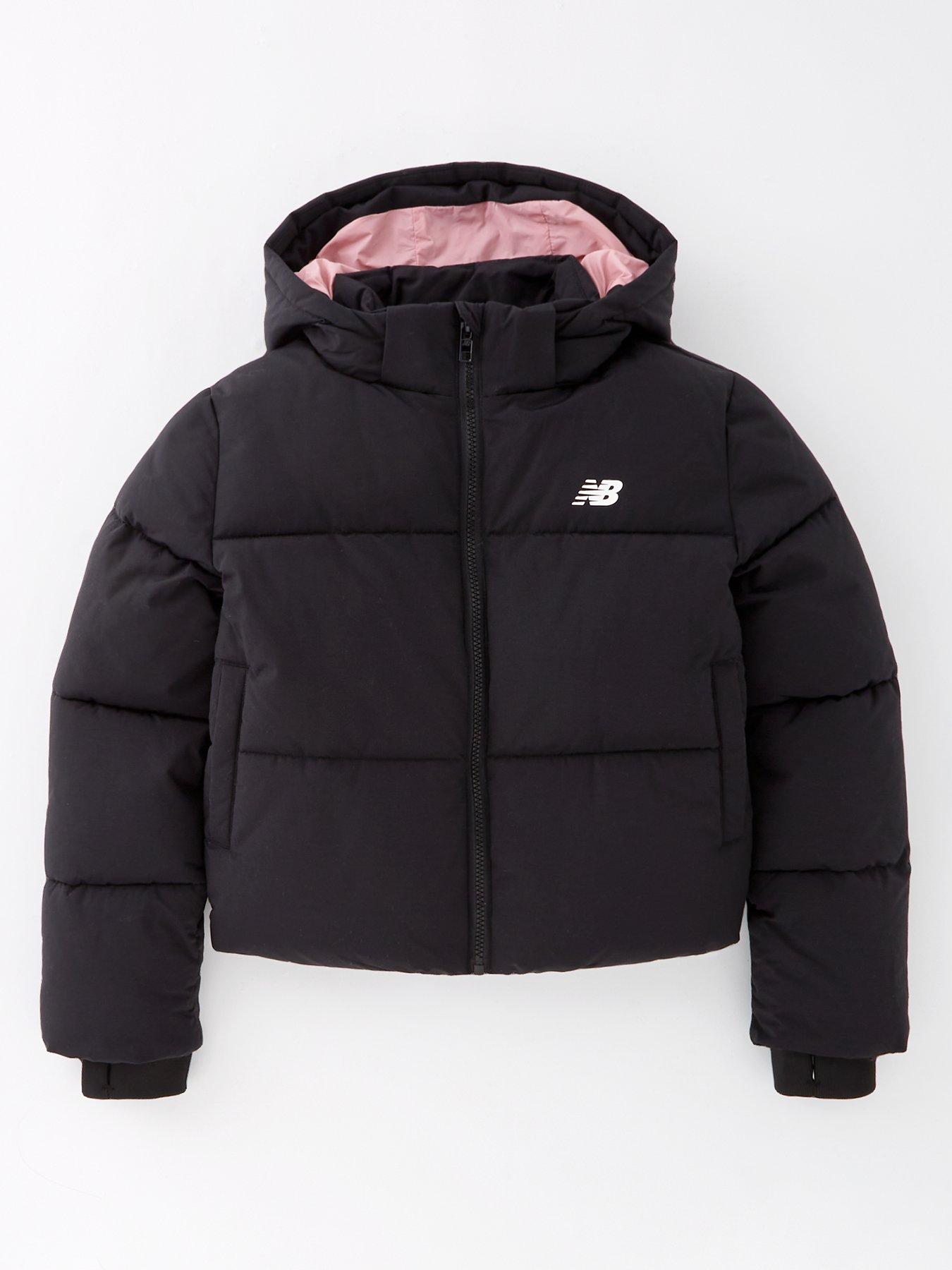 undefined Junior Girls Puffer Coat - Black