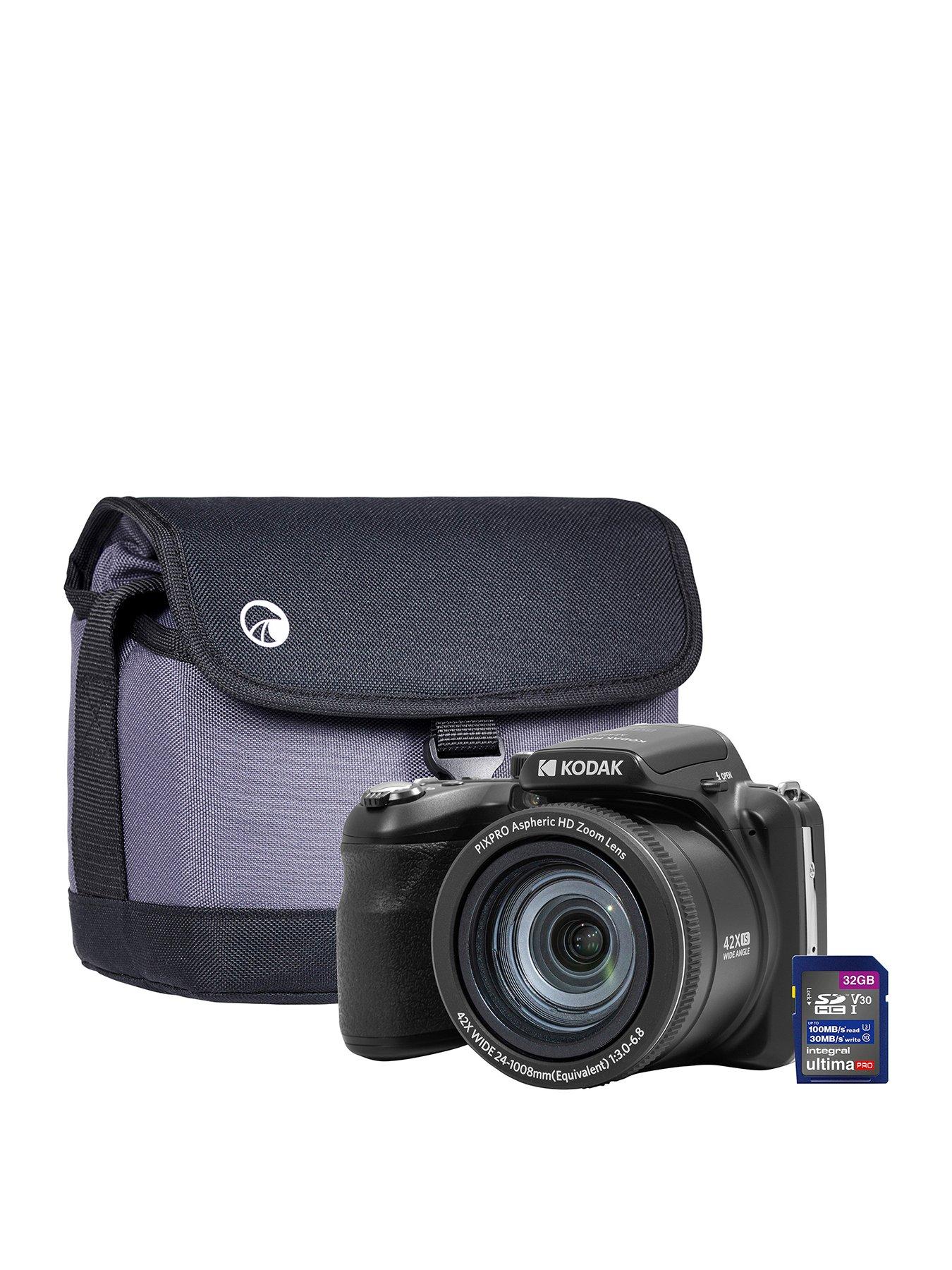 undefined PIXPRO AZ425 Astro 20MP 42x Zoom Bridge Camera - Black - Camera + 32GB SD Card + Case
