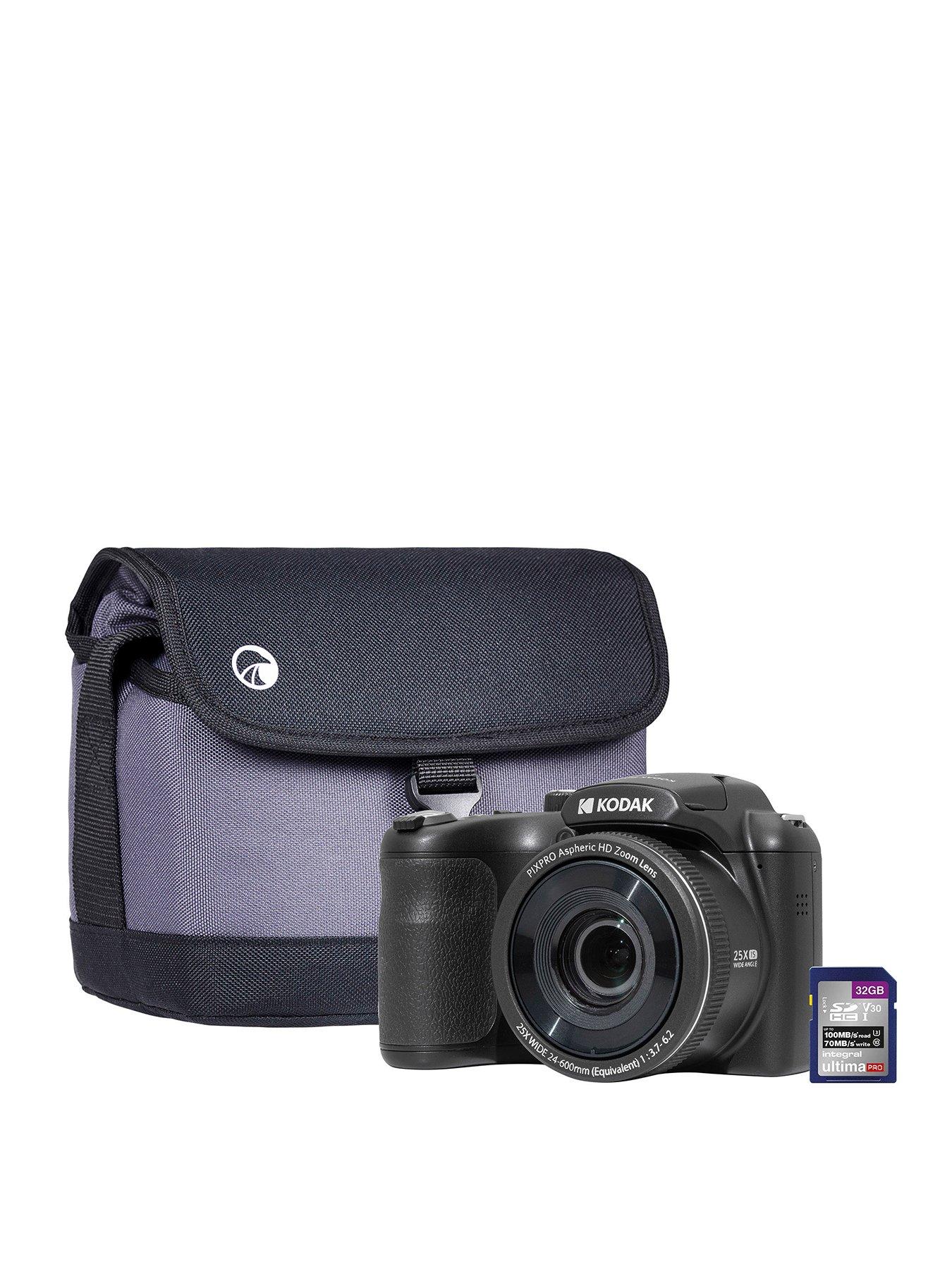 undefined PIXPRO AZ255 16MP 25x Astro Zoom Bridge Camera - Black - Camera + 32GB SD Card + Case