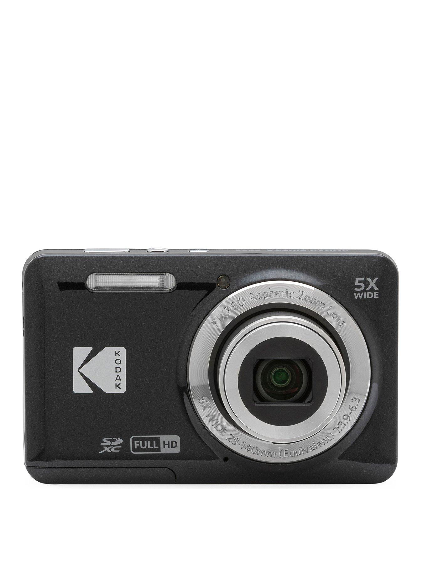 Kodak PIXPRO FZ55 16MP 5x Zoom Compact Camera - Black - Camera Only