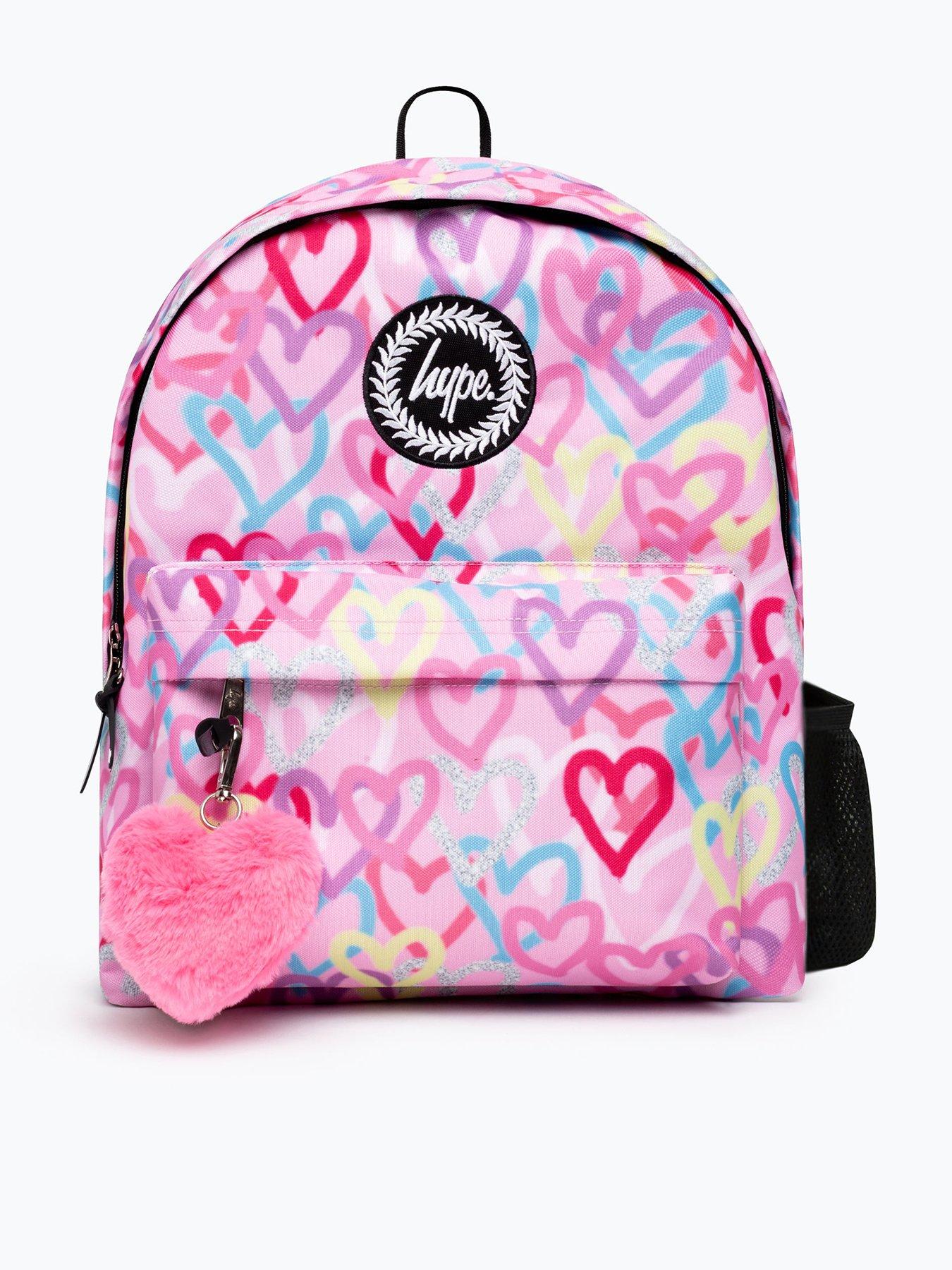 undefined Kids Graffiti Hearts Backpack - Pink