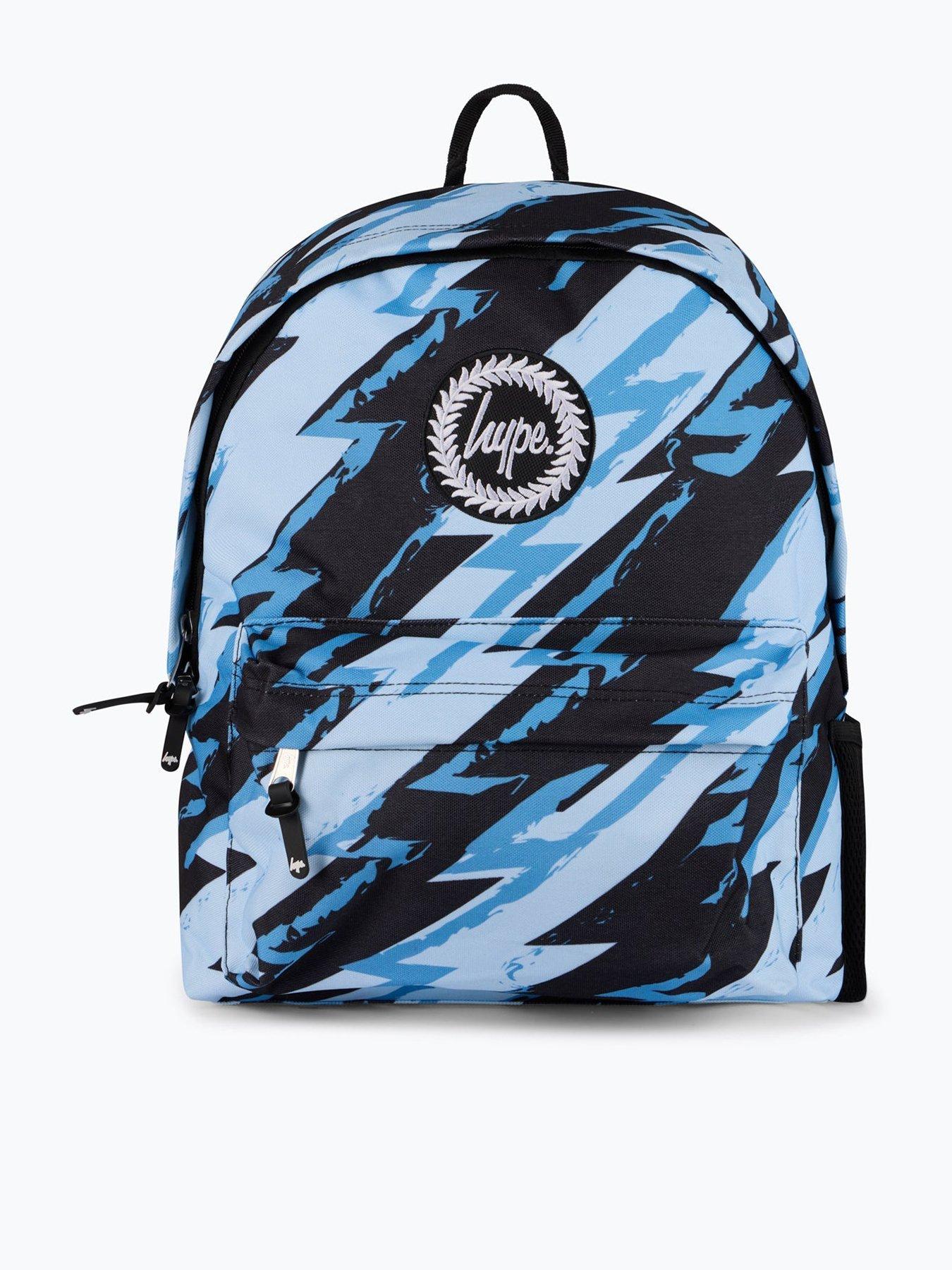 undefined Unisex Lightning Scribble Backpack - Blue