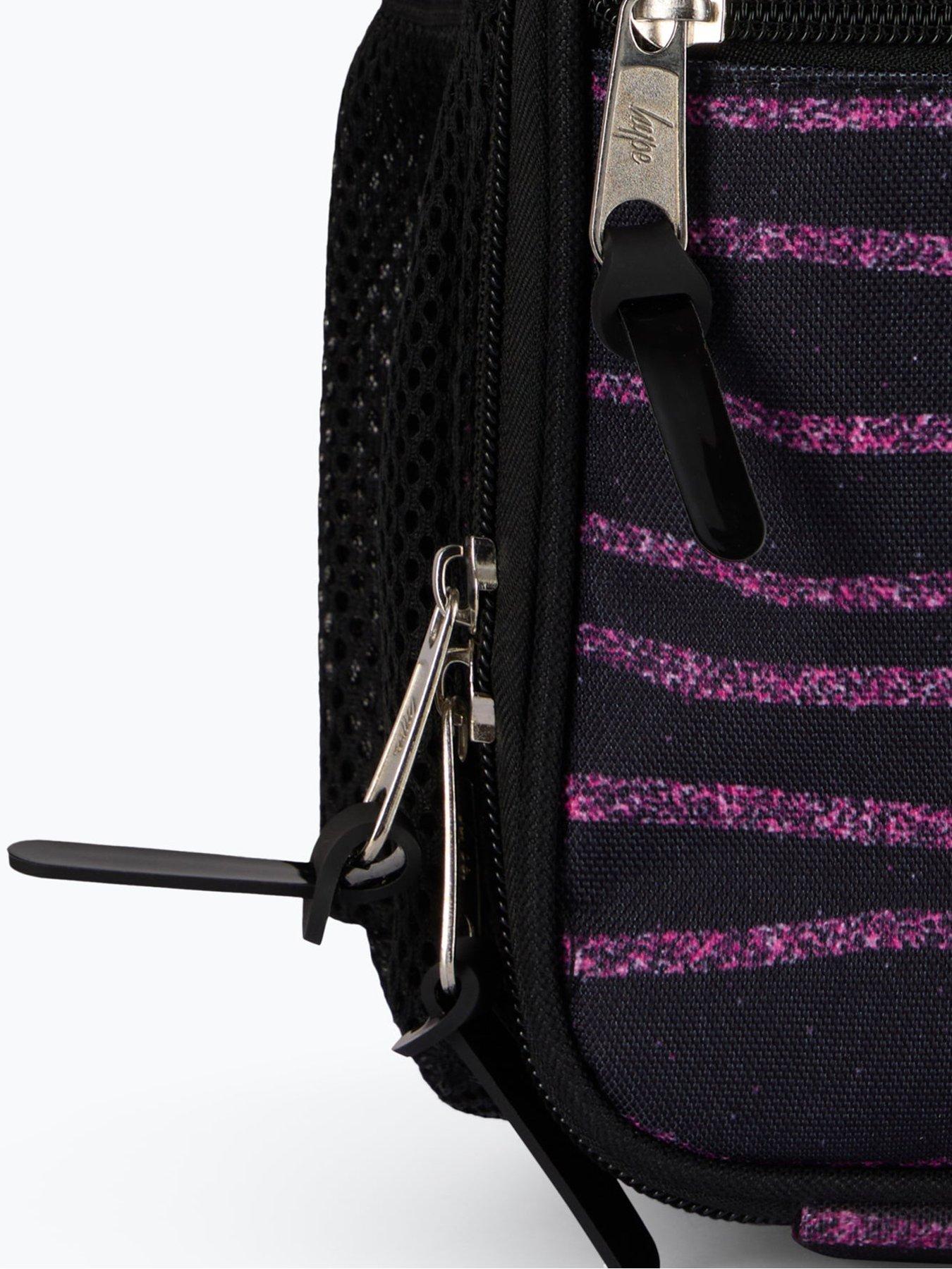 Image 4 of 5 of Hype Unisex Glitter Stripe Lunch Bag - Black
