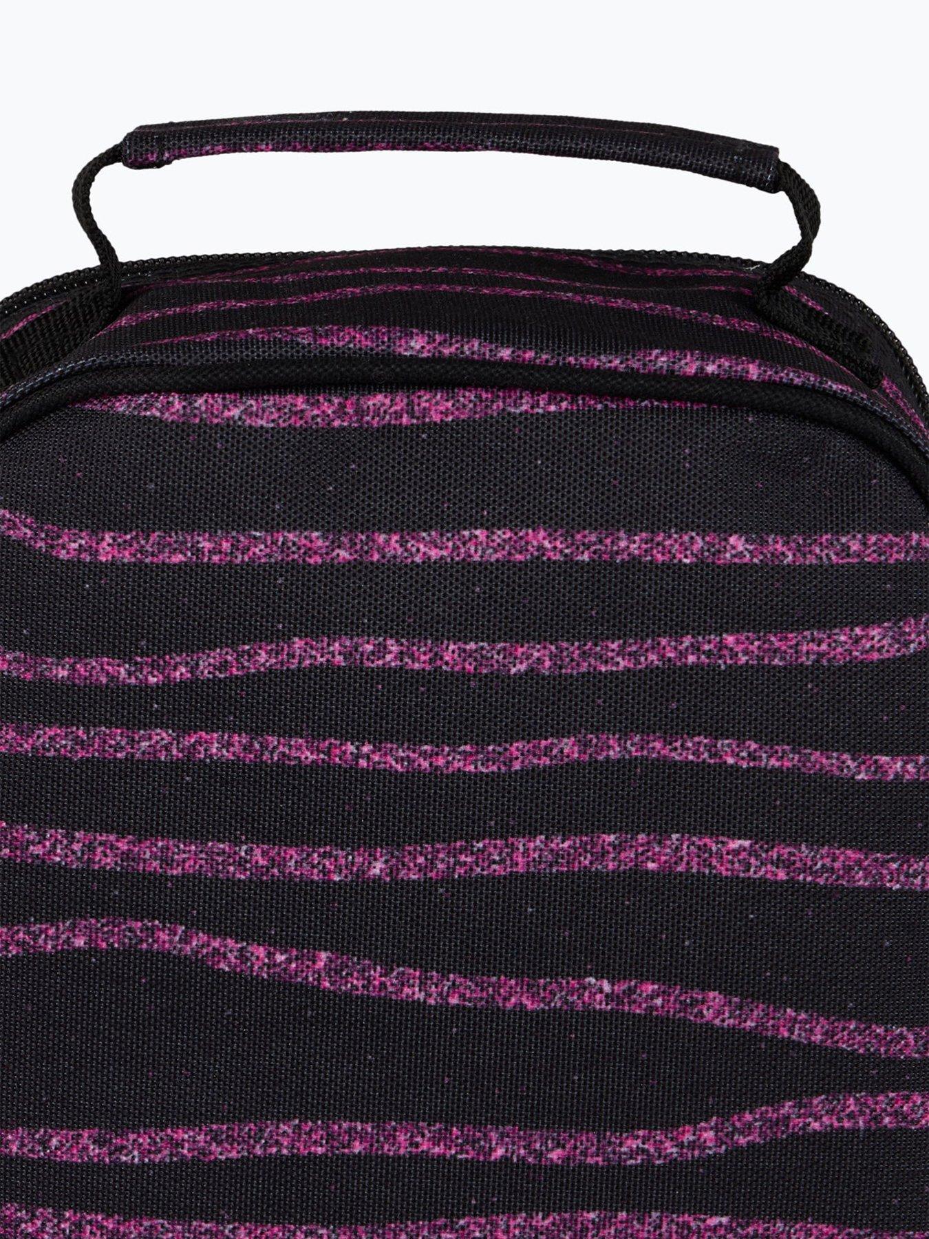 Image 5 of 5 of Hype Unisex Glitter Stripe Lunch Bag - Black