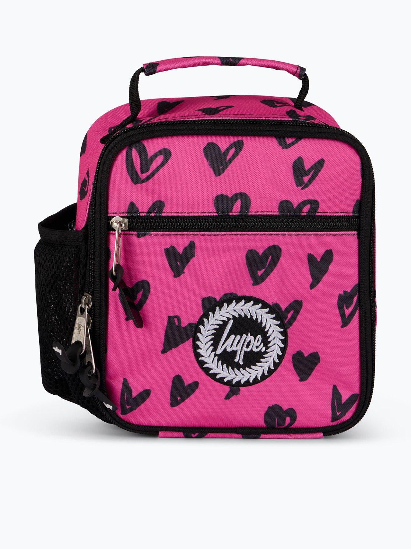undefined Unisex Scribble Hearts Lunch Bag - Pink