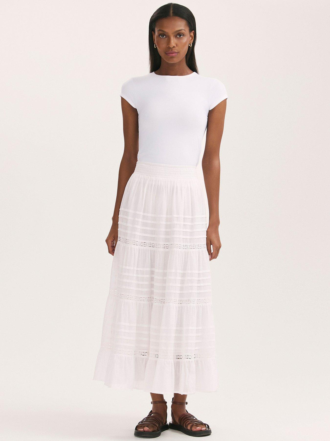 undefined Imani Skirt - White
