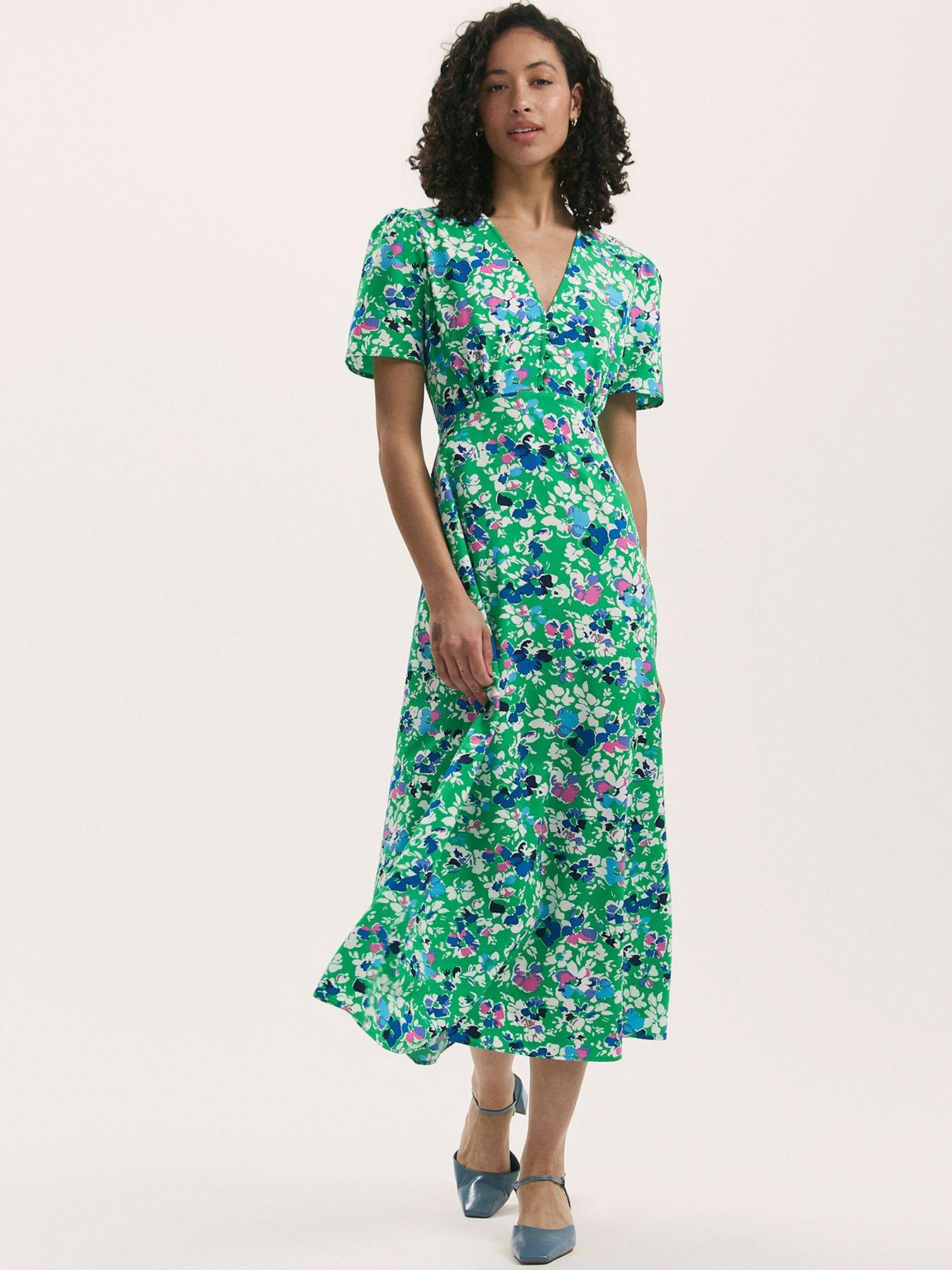 undefined Nieve Midi Dress - Green