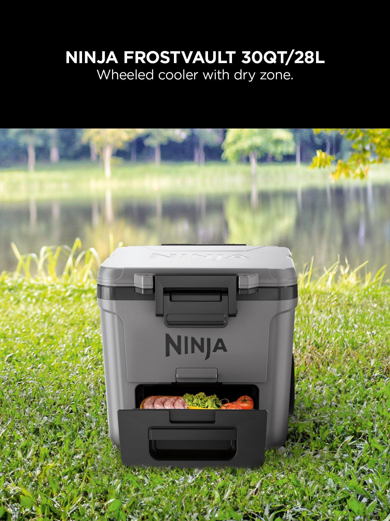 Image 2 of 7 of NINJA FrostVault 30QT/28L Wheeled Cooler with Dry Zone, Slate Grey FB230UKGY / FB230EUGY