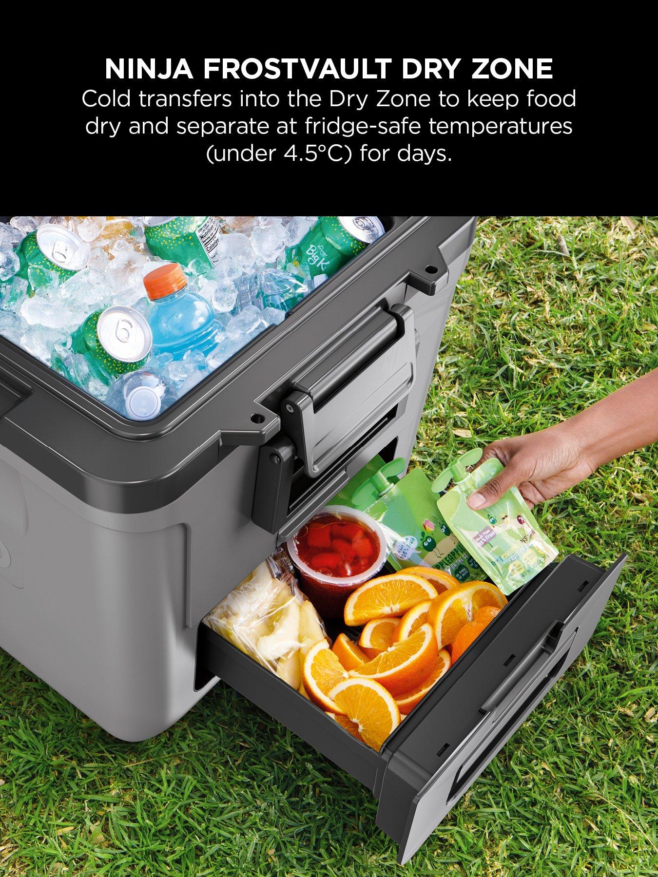 Image 4 of 7 of NINJA FrostVault 30QT/28L Wheeled Cooler with Dry Zone, Slate Grey FB230UKGY / FB230EUGY