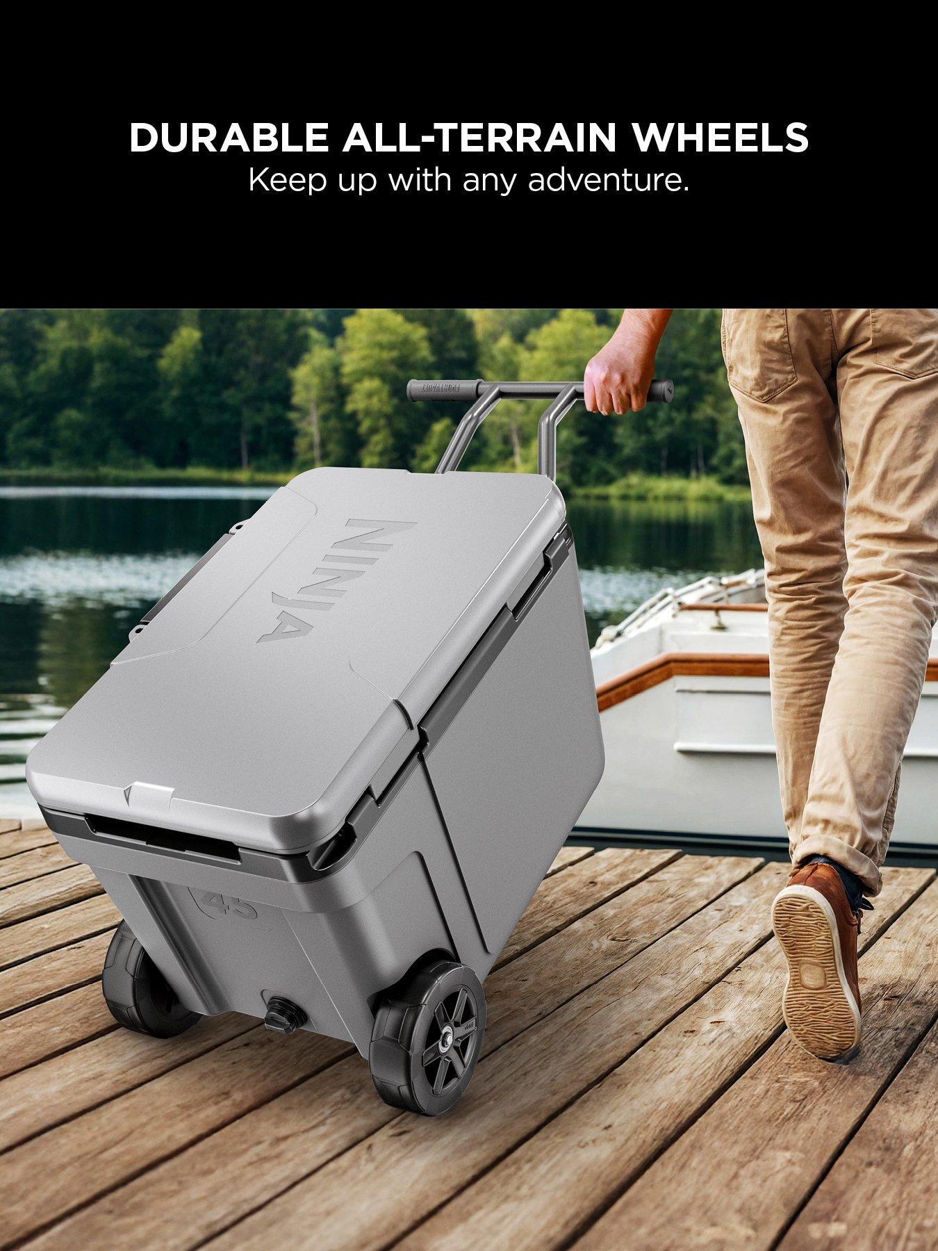 Image 3 of 7 of NINJA FrostVault 45QT/42L Wheeled Cooler with Dry Zone, Slate Grey FB245EUGY / FB245EUGY