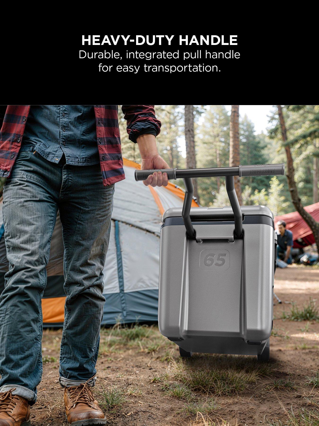NINJA FrostVault 65QT/61L Wheeled Cooler with Dry Zone, Slate Grey