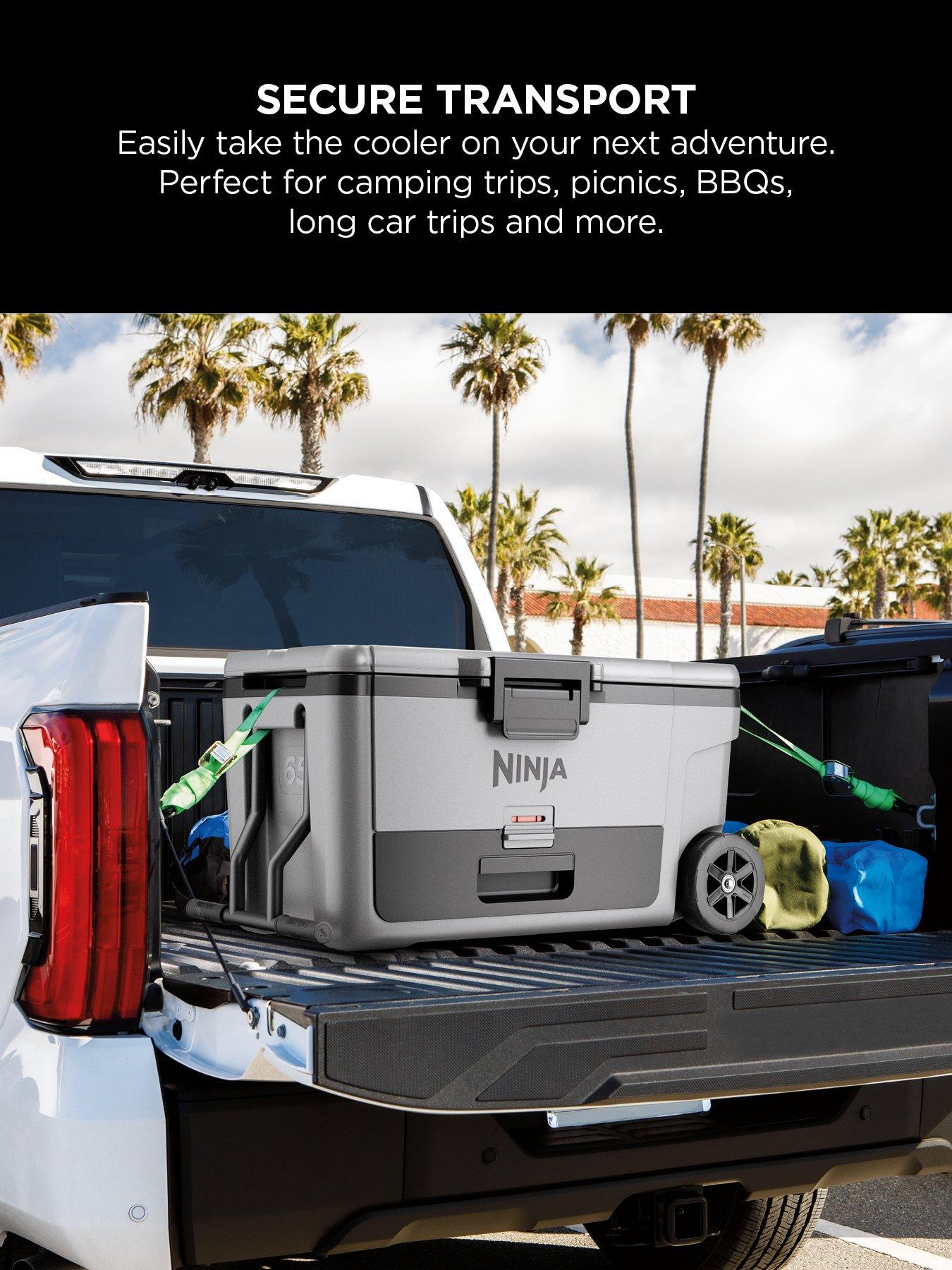 NINJA FrostVault 65QT/61L Wheeled Cooler with Dry Zone, Slate Grey