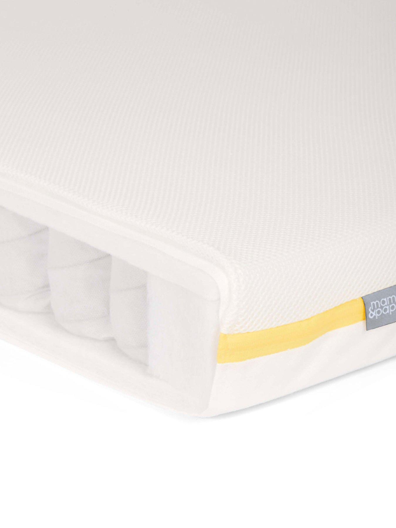 Image 1 of 3 of Mamas & Papas Essential Pocket Spring Cot and Small Cotbed Mattress