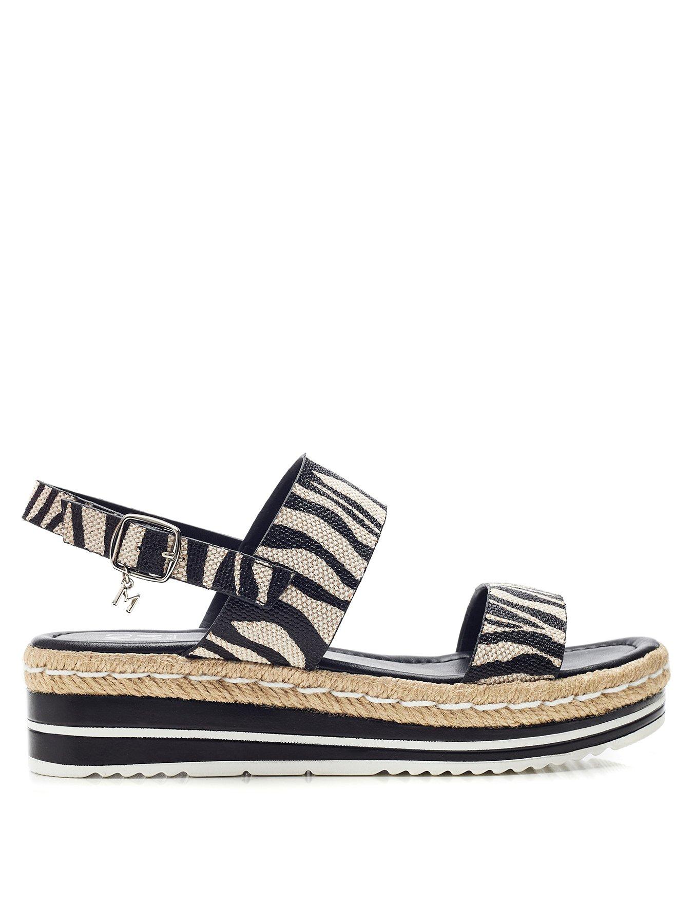 Moda In Pelle Periso Wedge Sandals - Zebra