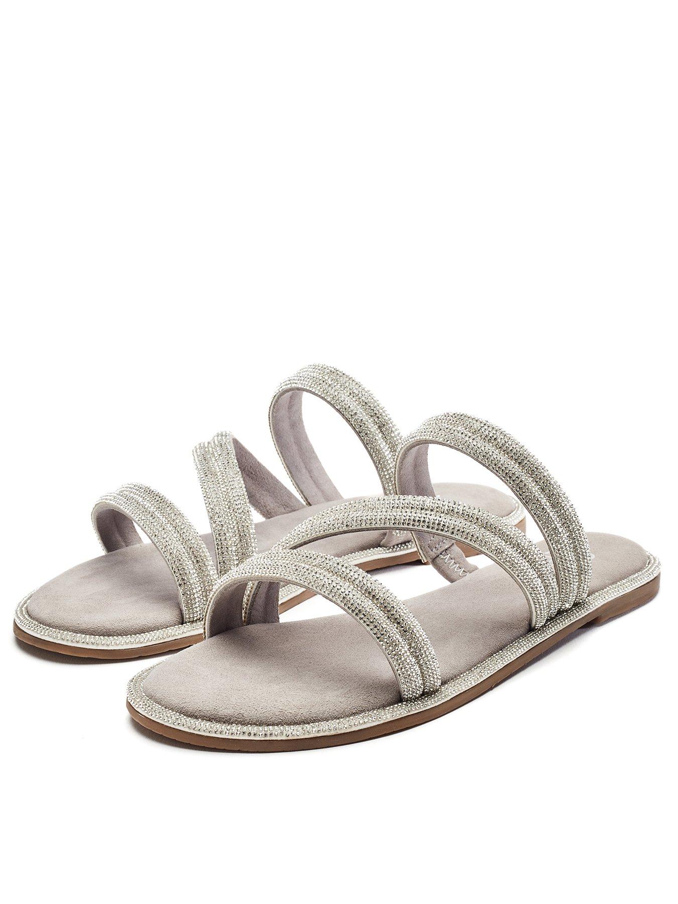 Image 2 of 4 of Moda In Pelle Lilyvalley Strappy Flat Sandals - Rose Gold