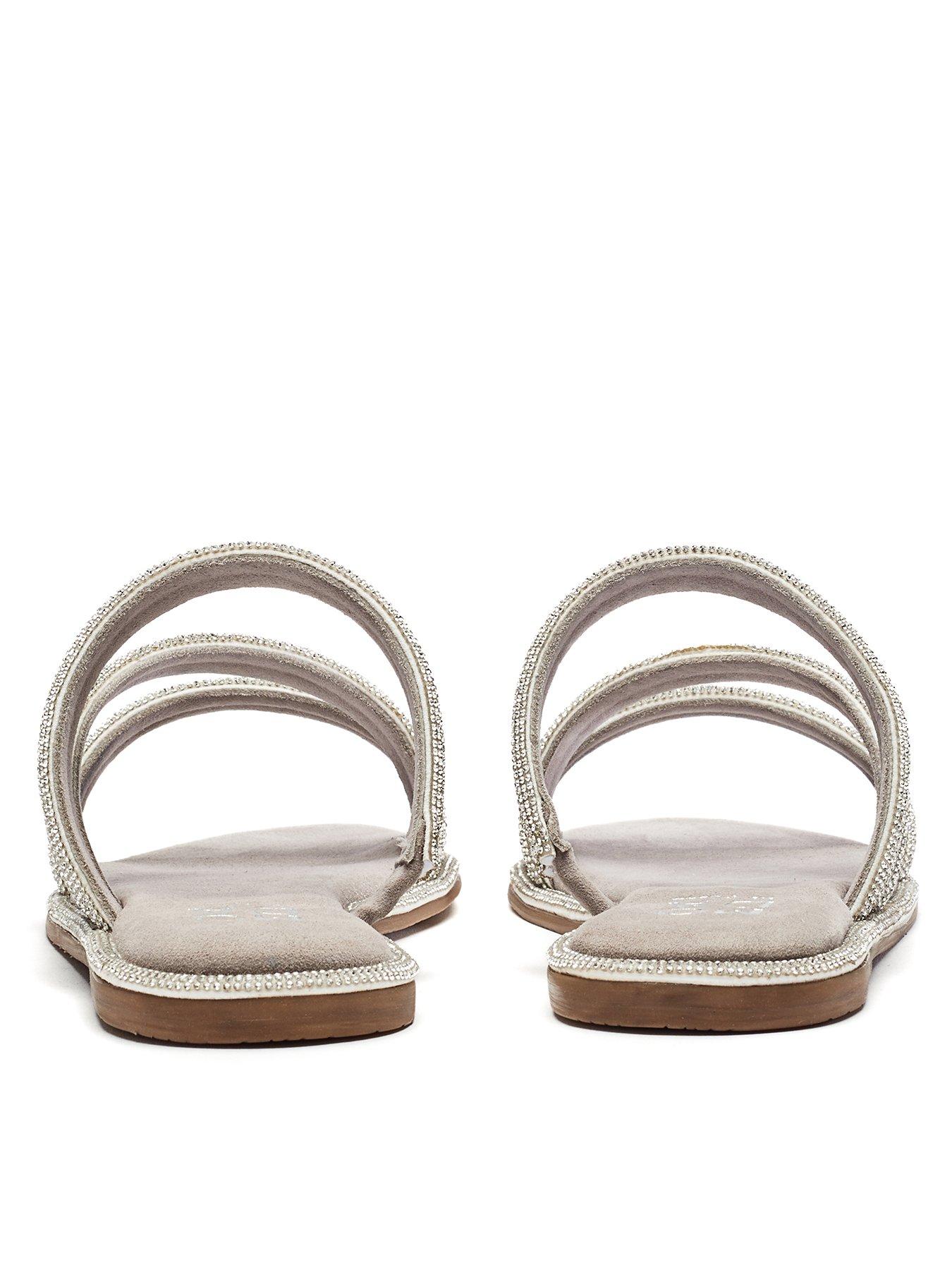 Image 3 of 4 of Moda In Pelle Lilyvalley Strappy Flat Sandals - Rose Gold
