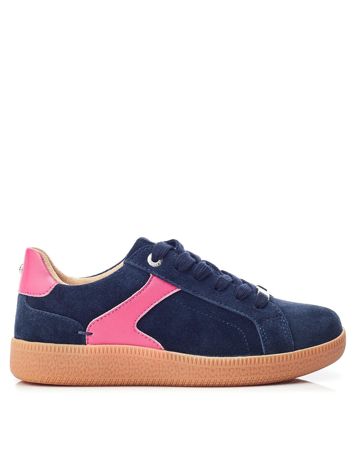 undefined Allette Suede Trainer - Navy