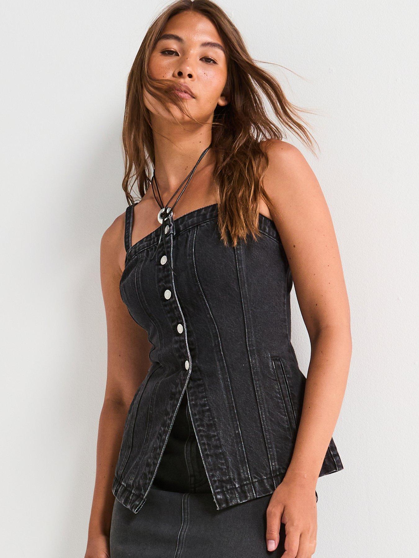 Levi's Tailored Bustier, Black, Size S, Women