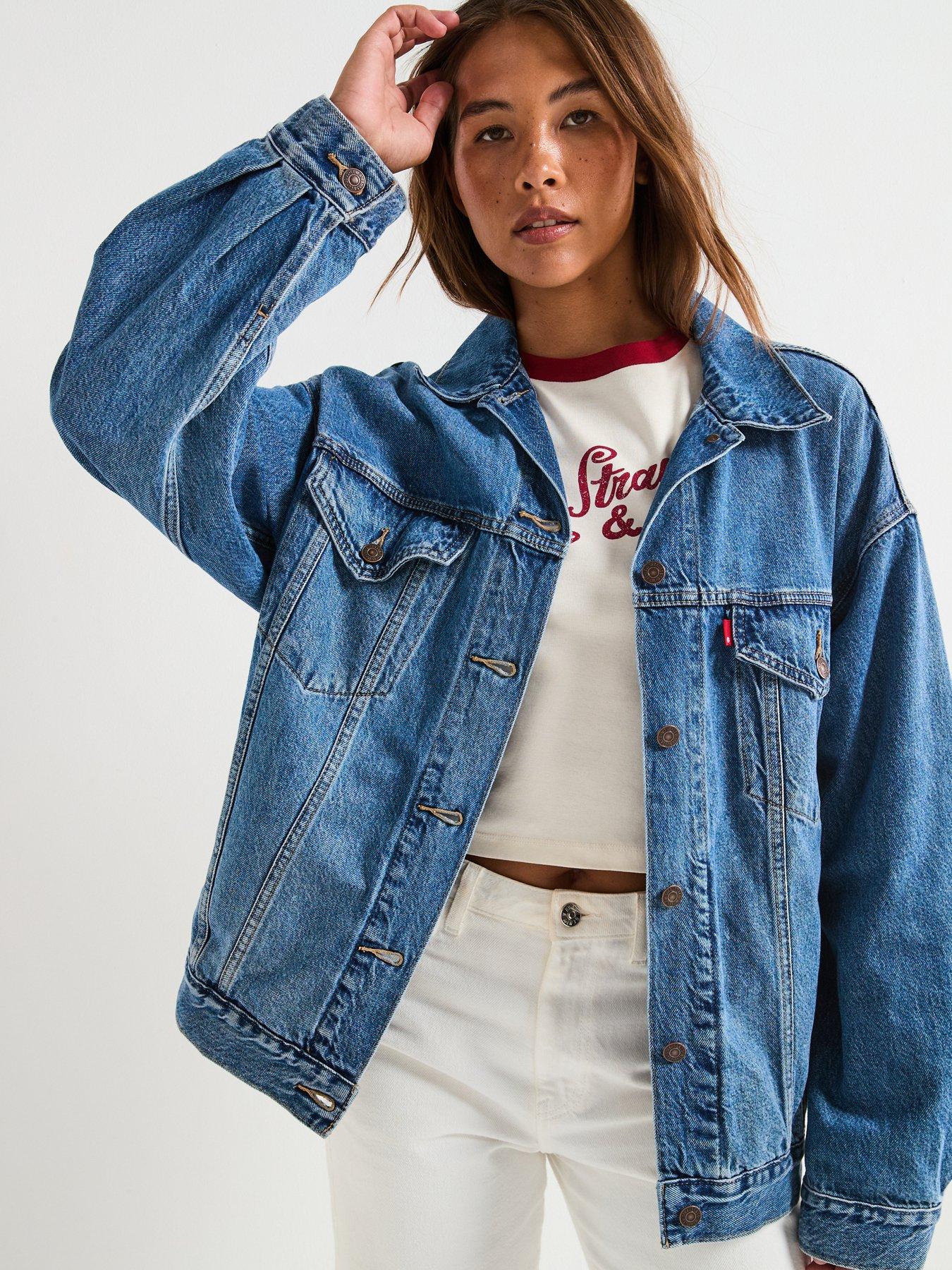 Levi's Xl Trucker Jacket, Navy, Size S, Women
