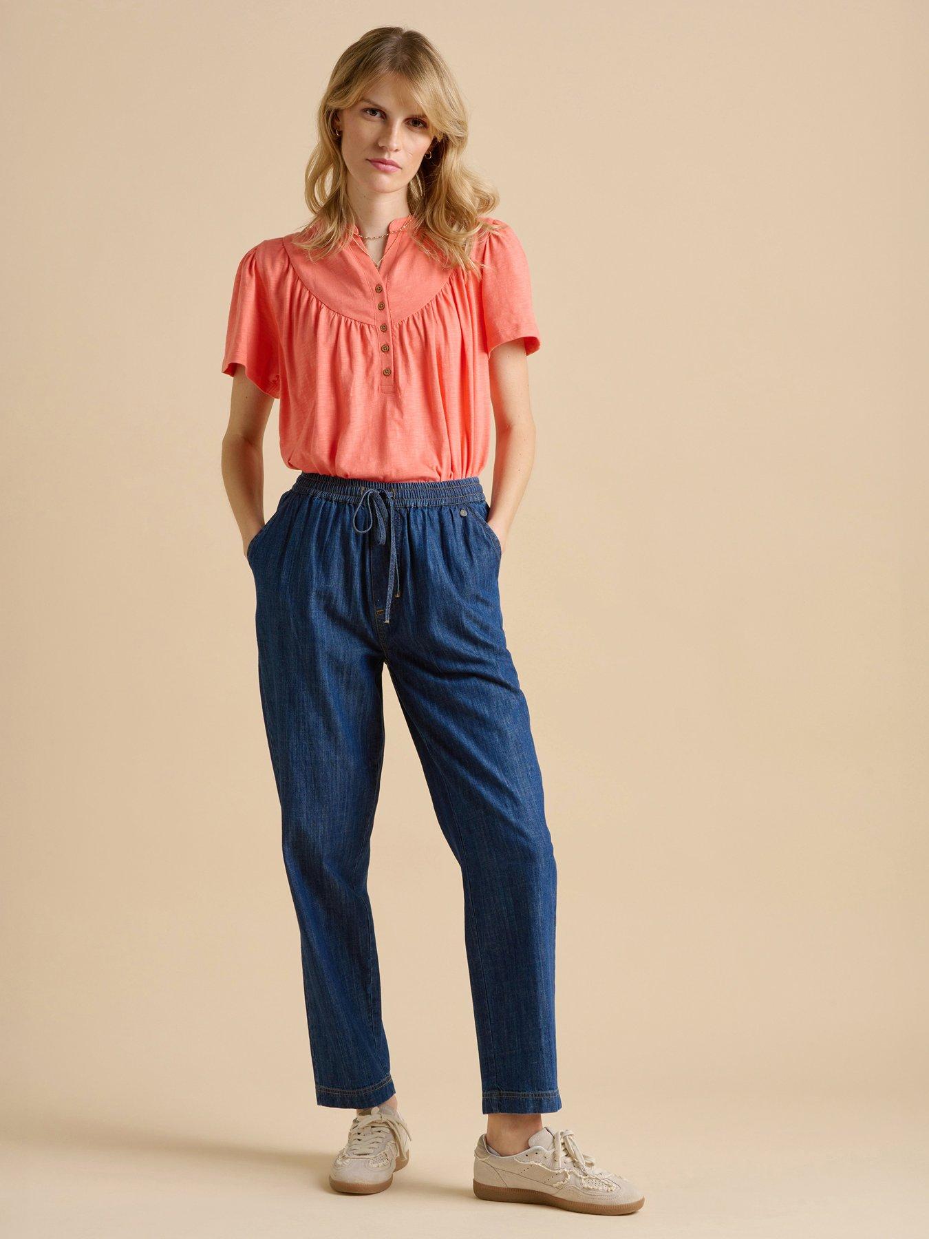 undefined Nina Jersey Blouse - Orange