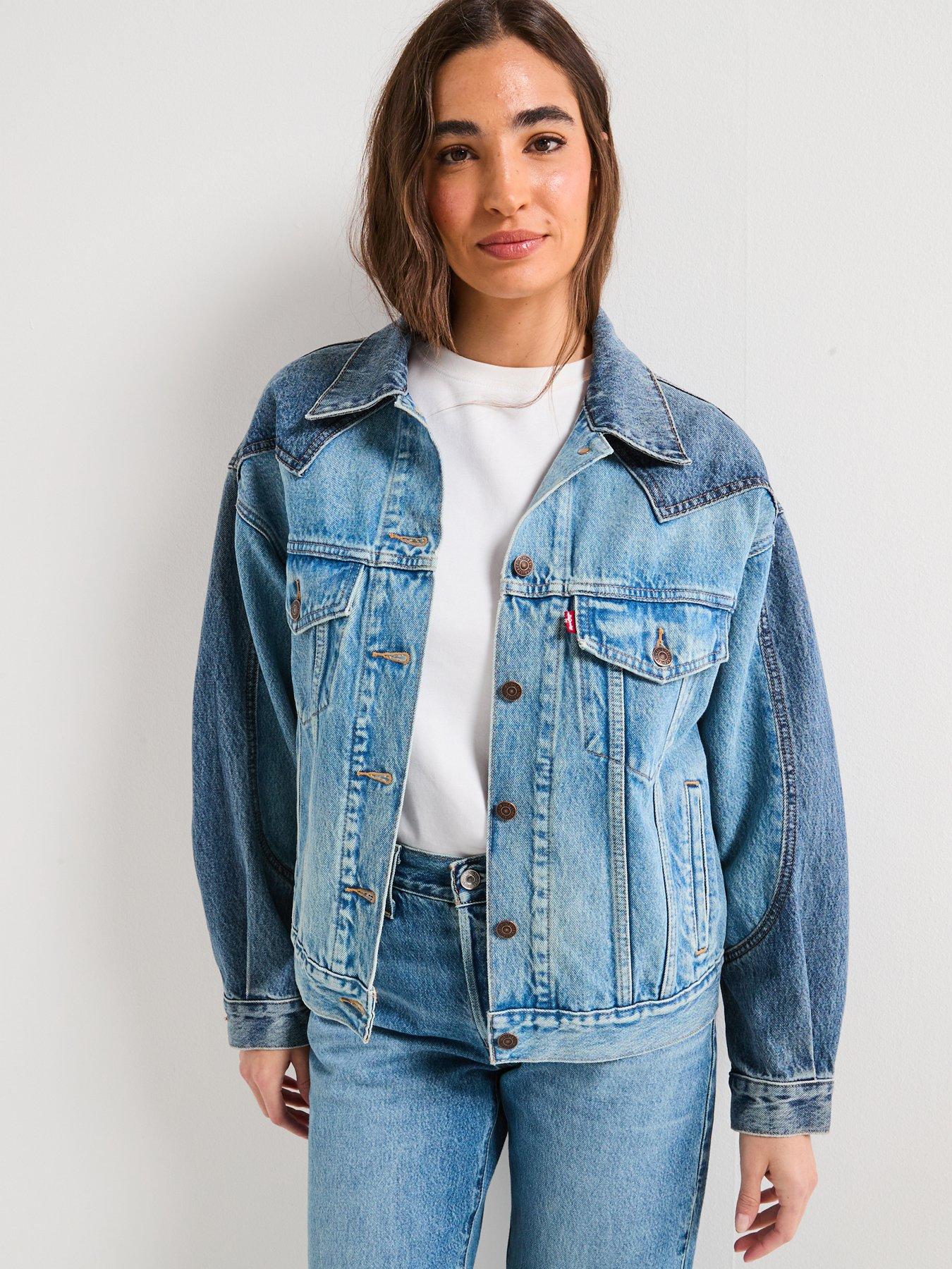 Image 5 of 6 of Levi's 90s Western Pieced Trucker - Navy