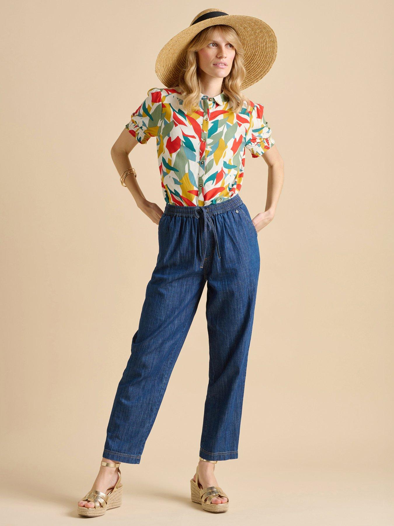 undefined Falling Leaves Blouse - White