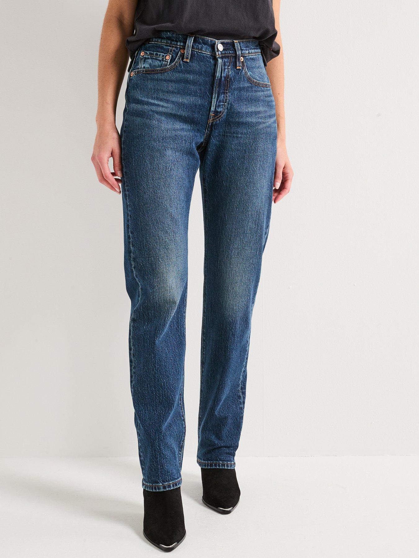 Levi's 501 Curve Jeans, Navy, Size 26, Inside Leg 32, Women