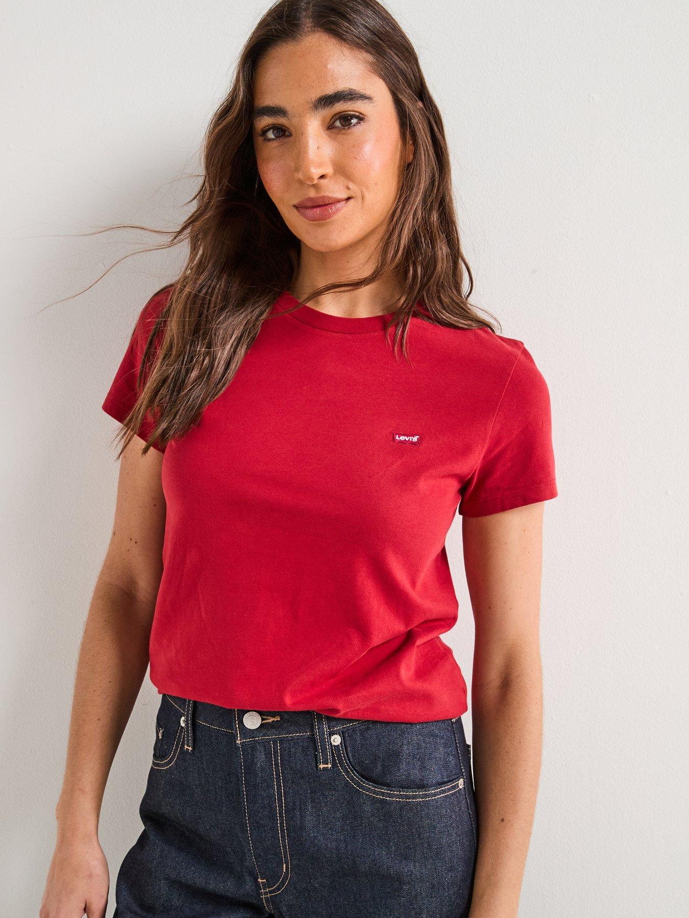 Image 4 of 6 of Levi's Perfect T-Shirt - Red