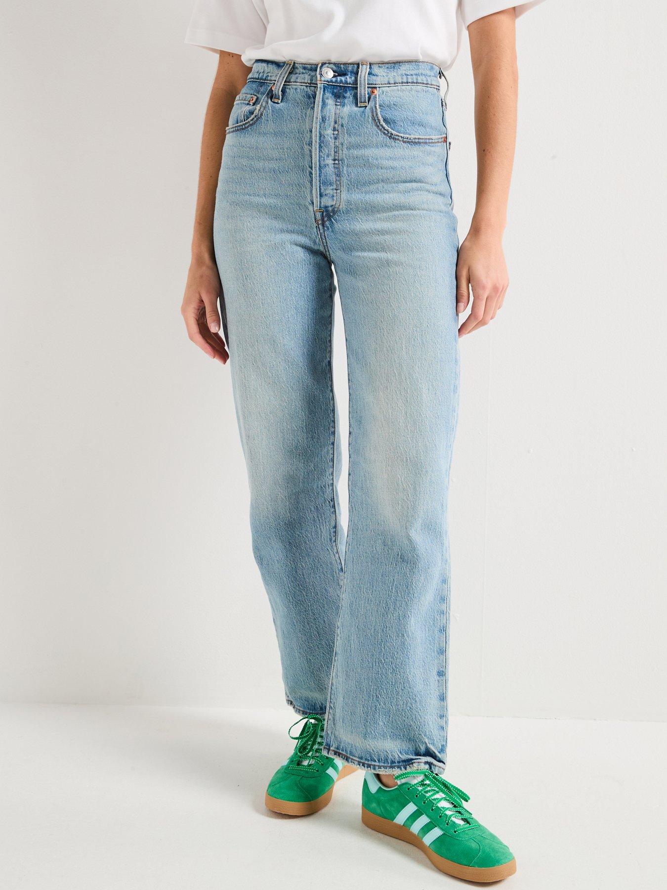 Levi's Ribcage Straight Ankle Jeans - Lets Share - Blue | Very