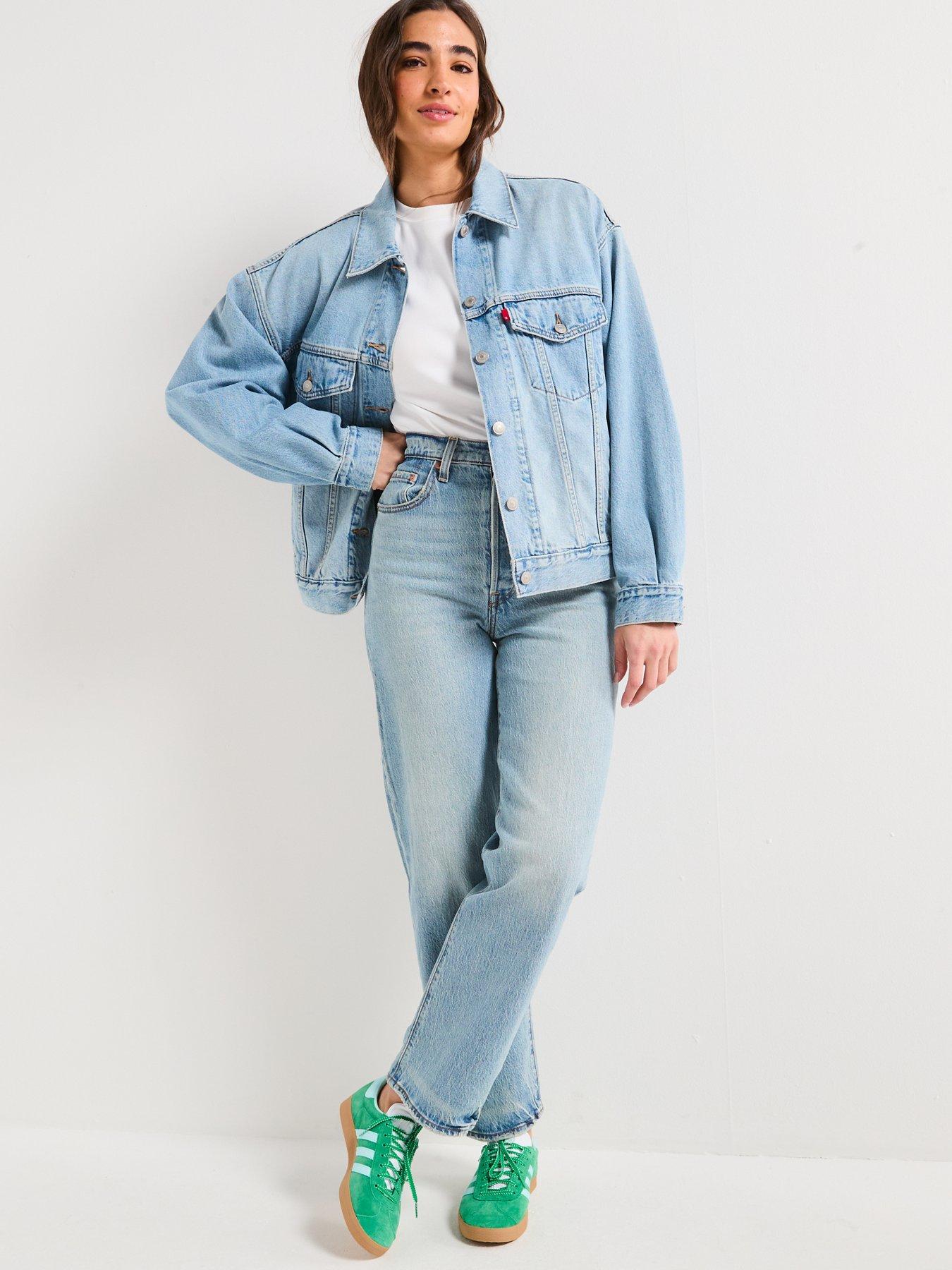 Levi's Ribcage Straight Ankle Jeans - Lets Share - Blue | Very