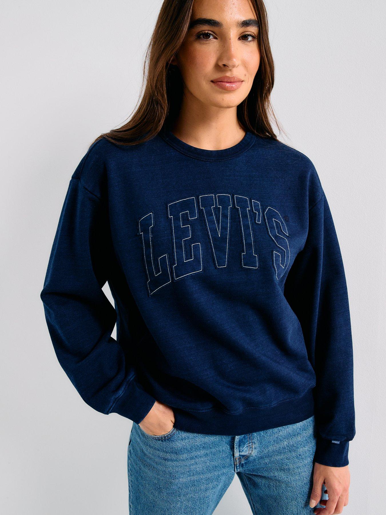 Levi's Graphic Heritage Crew Sweatshirt Levis Raw Edge Applique