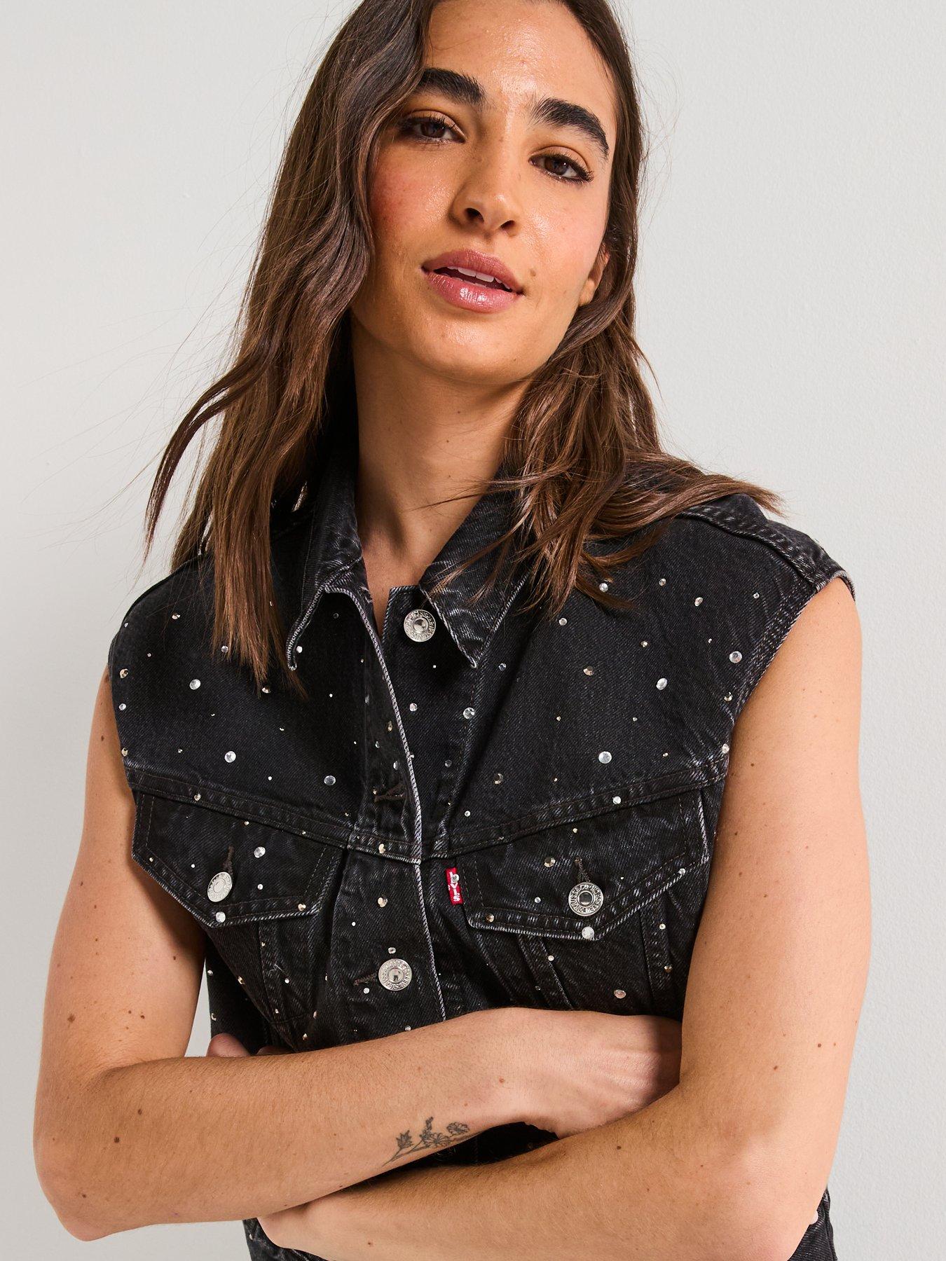Levi's Dazzle Me Smoke Shrunken 90s Denim Vest - Black | Very
