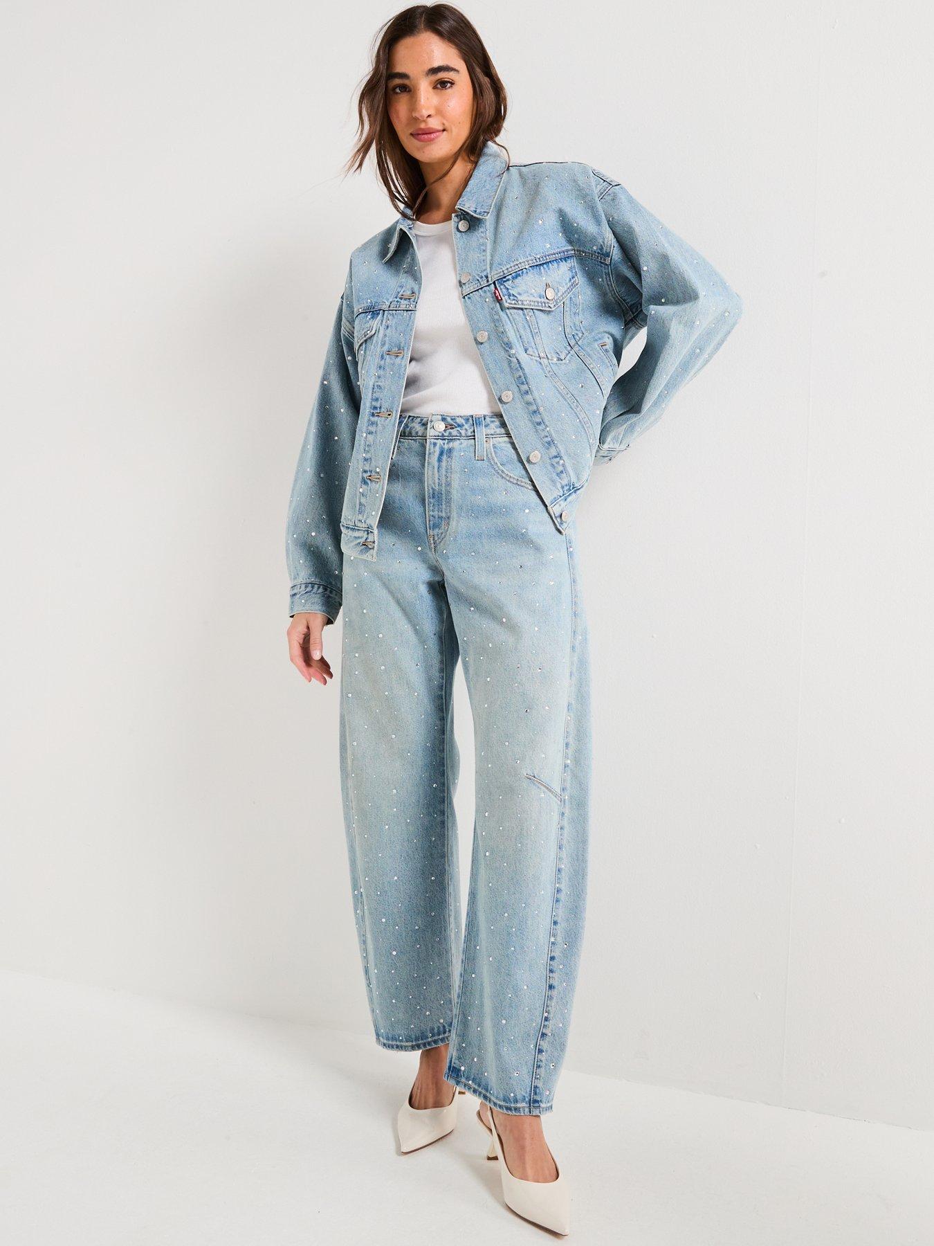 Levi's 90s Trucker Jacket - Dazzle Me Trucker - Navy | Very
