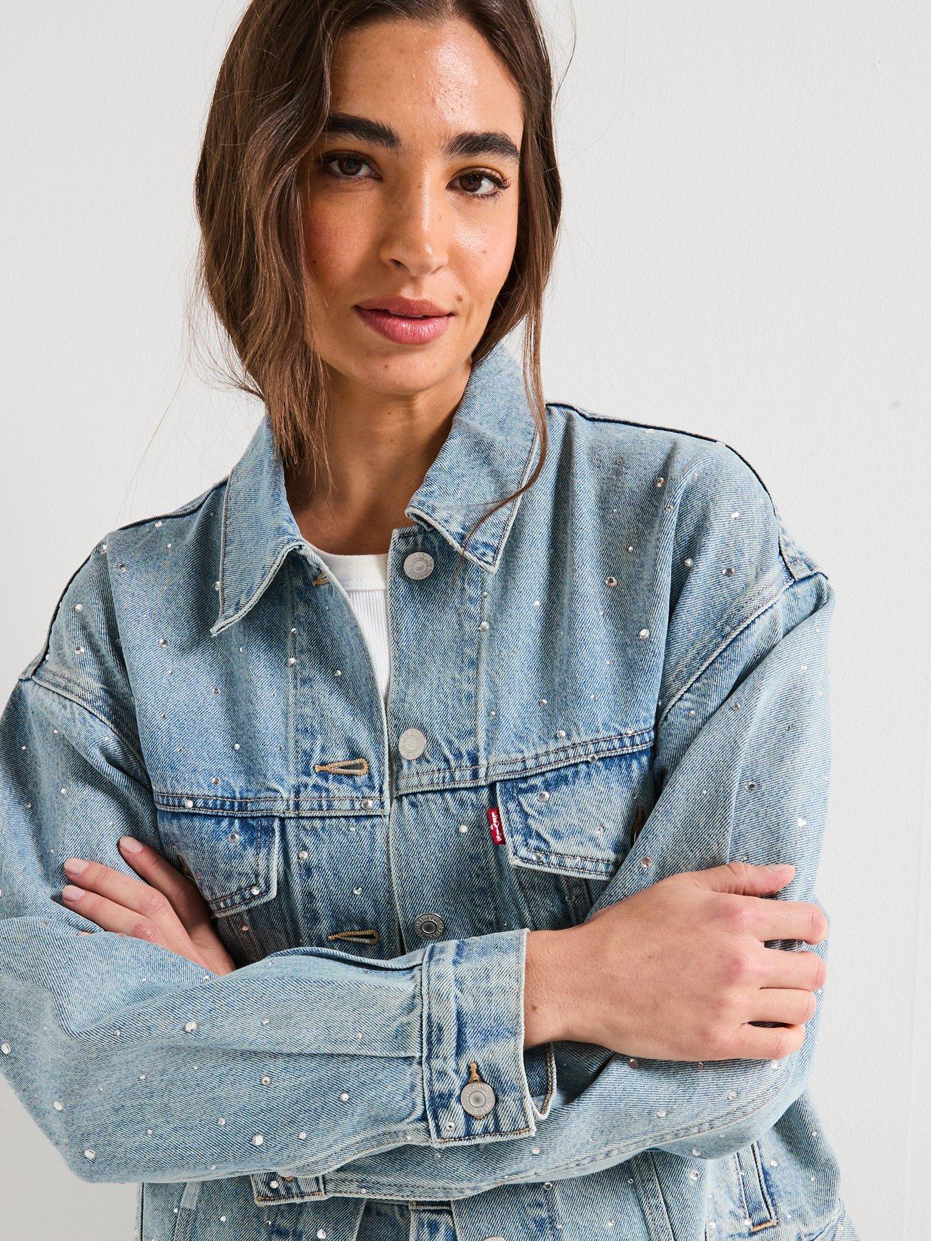 Levi's 90s Trucker Jacket - Dazzle Me Trucker - Navy | Very