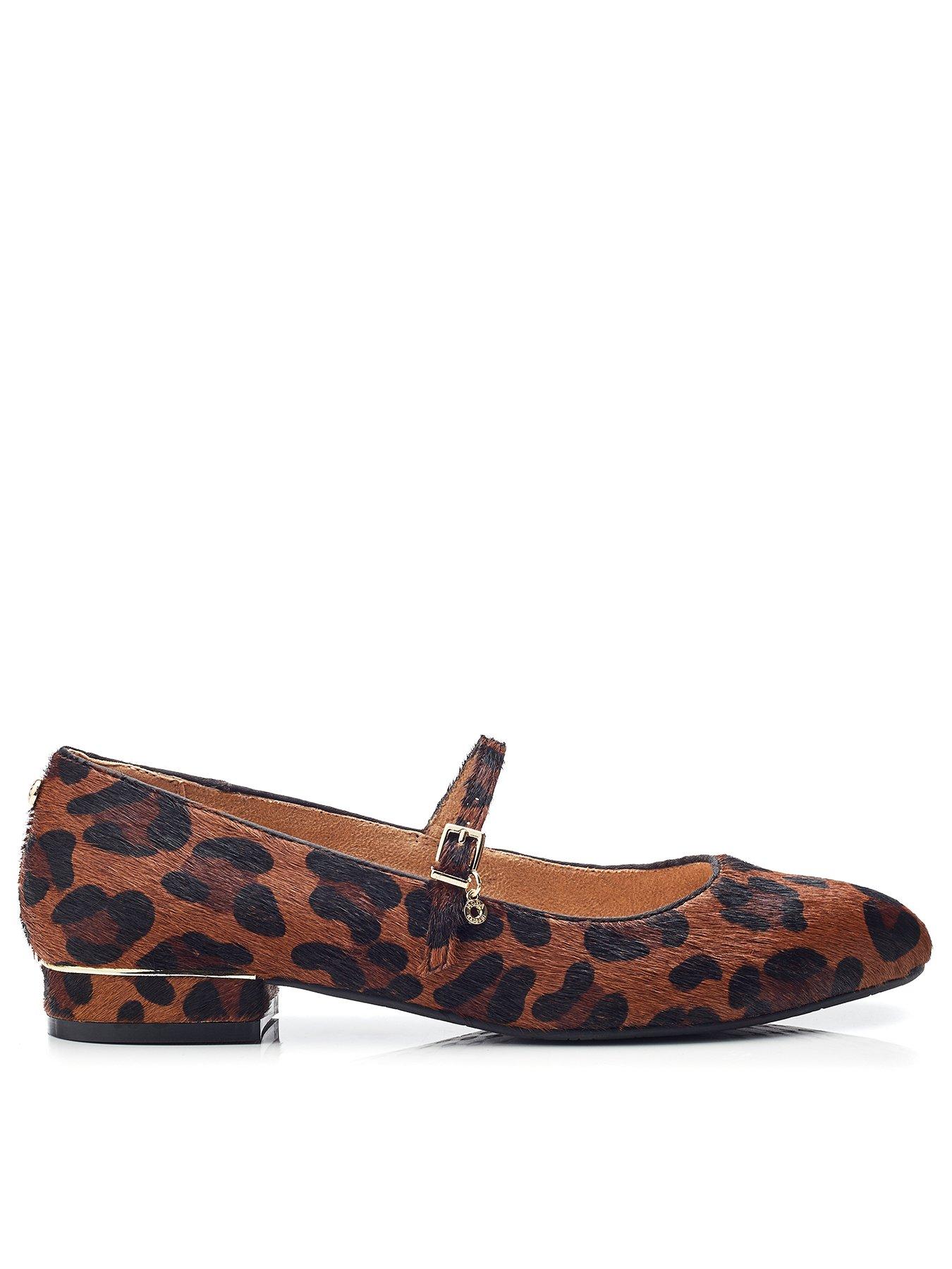 Moda In Pelle Florentin Leather Ballerina - Leopard