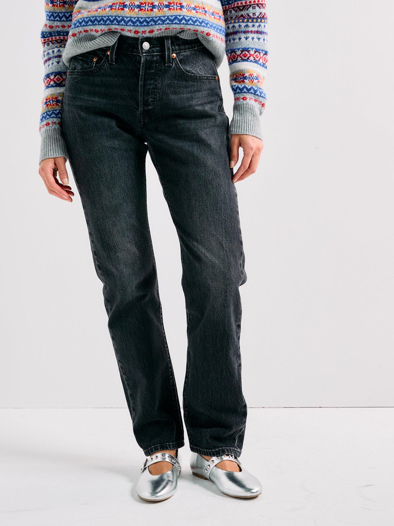 Levi's 501 Curve Jeans, Black, Size 26, Inside Leg 30, Women