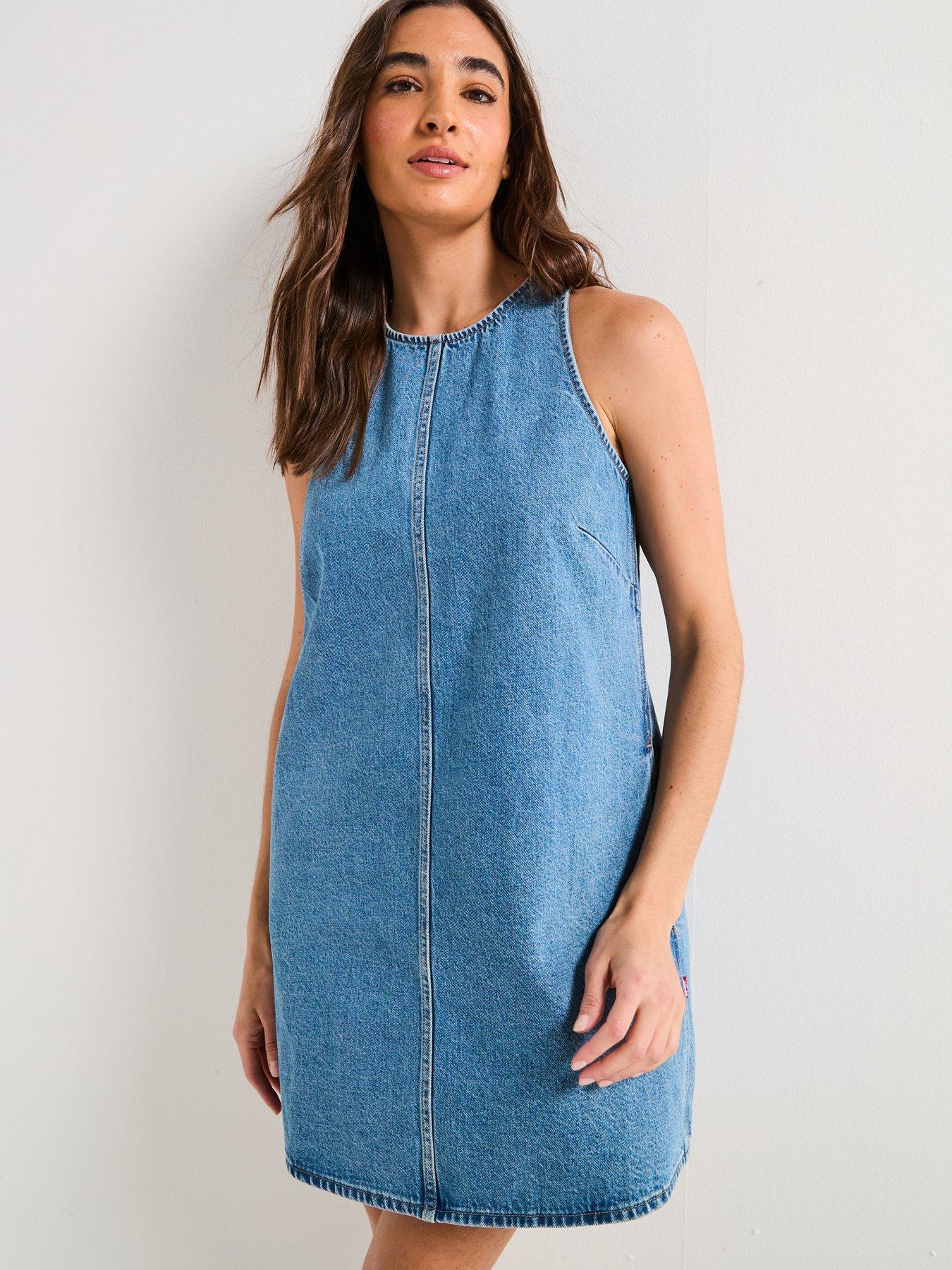 Image 5 of 5 of Levi's 90s Shift Dress - Swipe Right&nbsp;- Blue